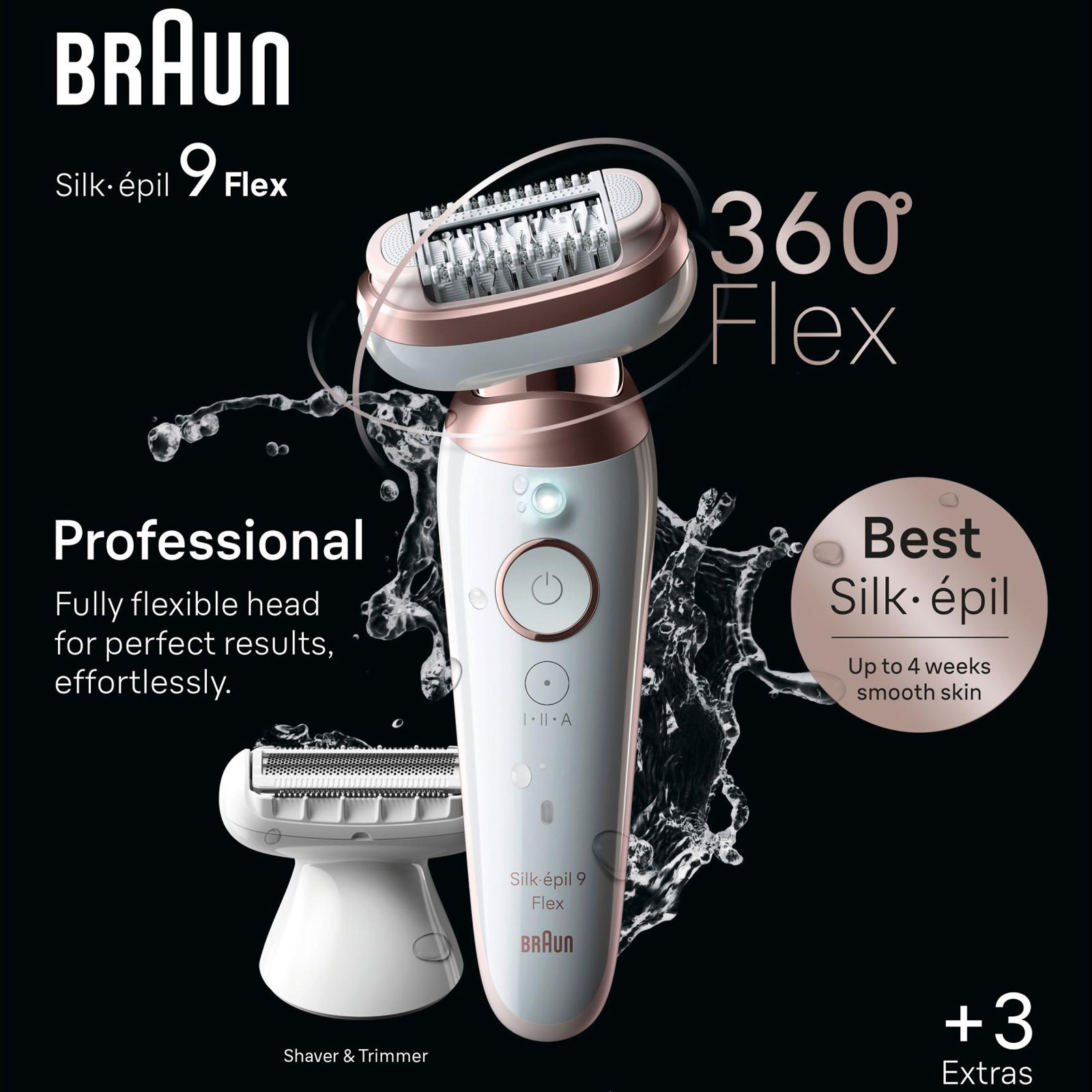 Braun Epilierer Silk-épil 9 Flex 9-030 3D