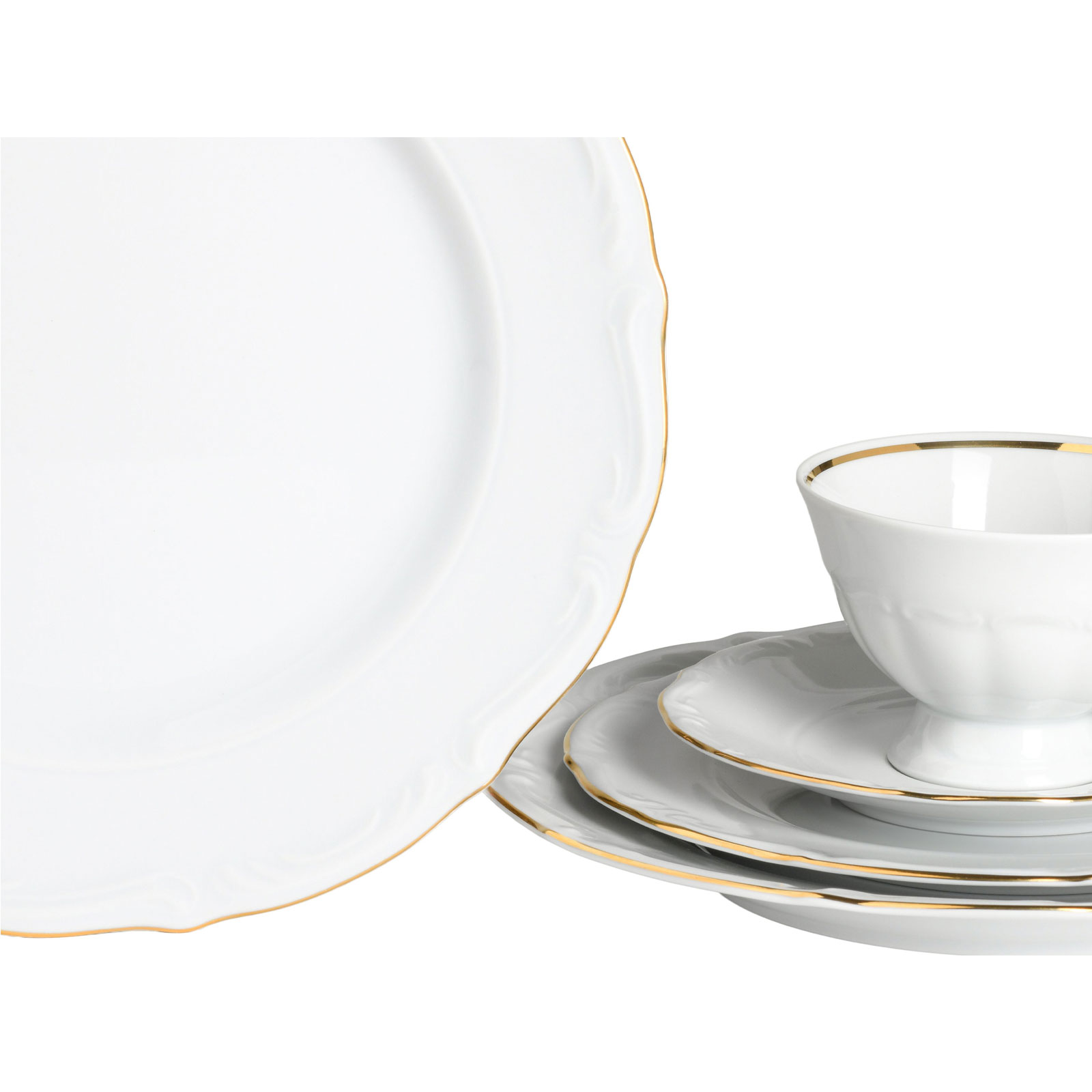 CreaTable, 24320, Serie Maria Theresia Gold,  Kombiservice, 30-teilig