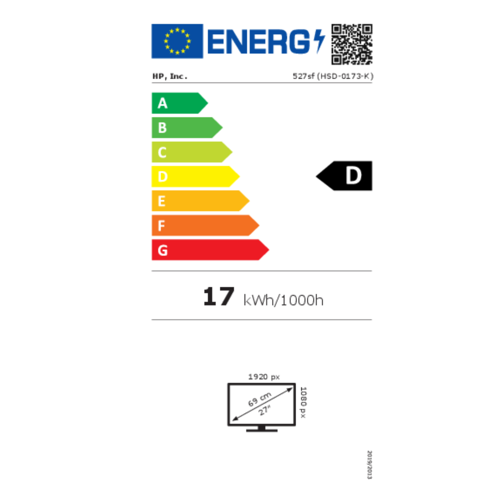 HP Monitor Series 5 527sf / 1920x1080 / IPS / 100Hz / 2x HDMI 1x VGA / 5ms