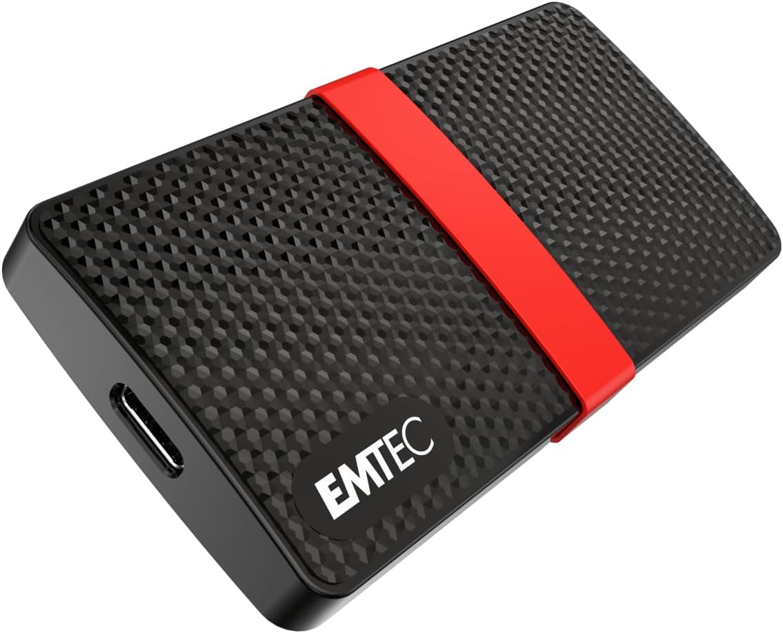 EMTEC X200 Portable SSD Power Plus 2 TB, Schwarz (USB-C 3.2 Gen 1, ECSSD2TX200) EMTEC X200 Portable SSD Power Plus 2 TB, Schwarz (USB-C 3.2 Gen 1, ECSSD2TX200)