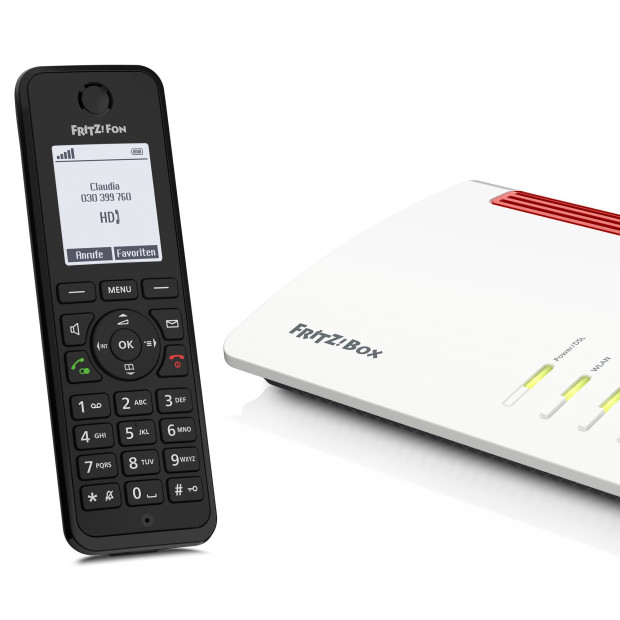 AVM FRITZ!Fon M3 Schnurloses Telefon 1 Mobilteil mit Anrufbeantworter DECT
