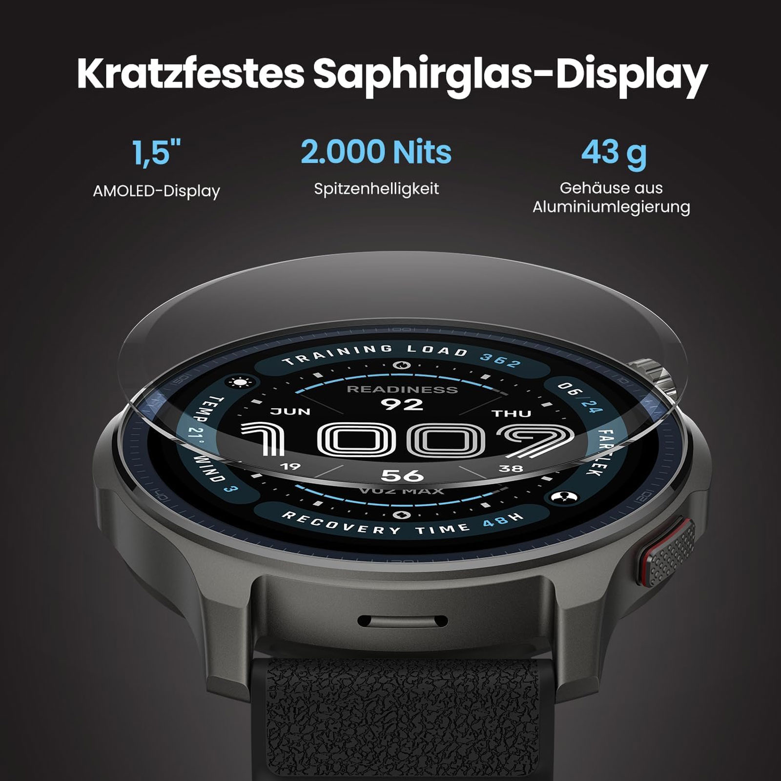 Amazfit Balance 2 - Black Smartwatch
