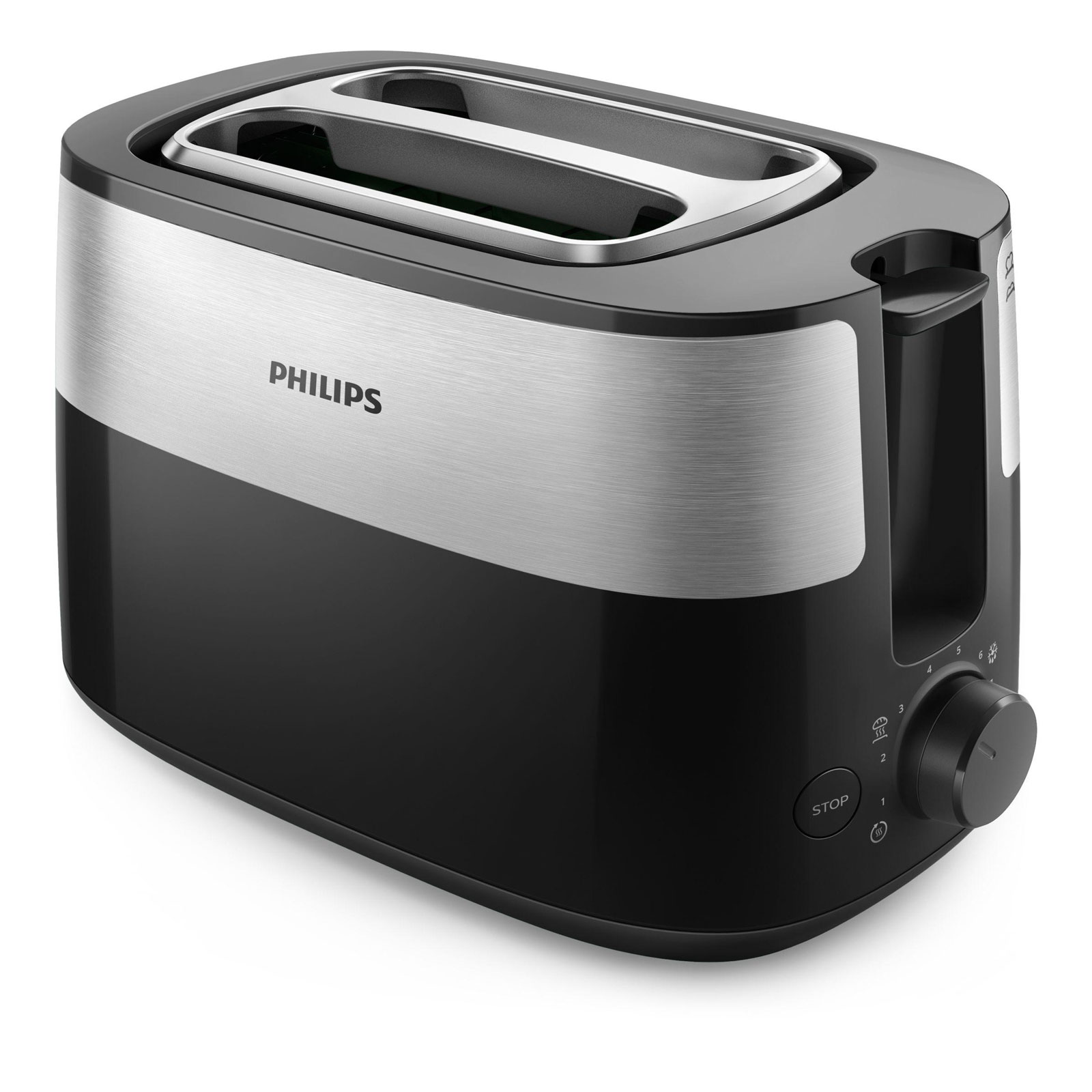 Philips HD 2516/90 Toaster Daily schwarz / Edelstahl
