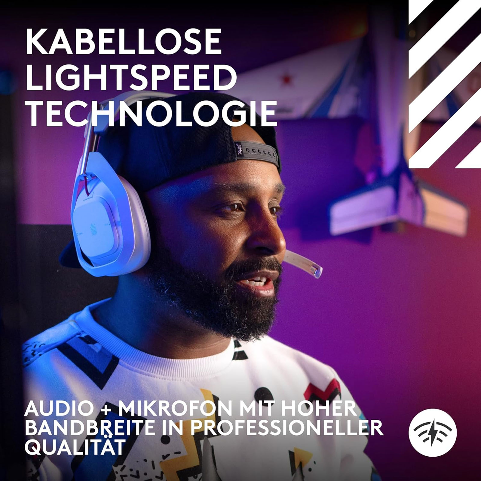 Logitech Astro A50 Lightspeed Wireless Gaming Headset, Weiß