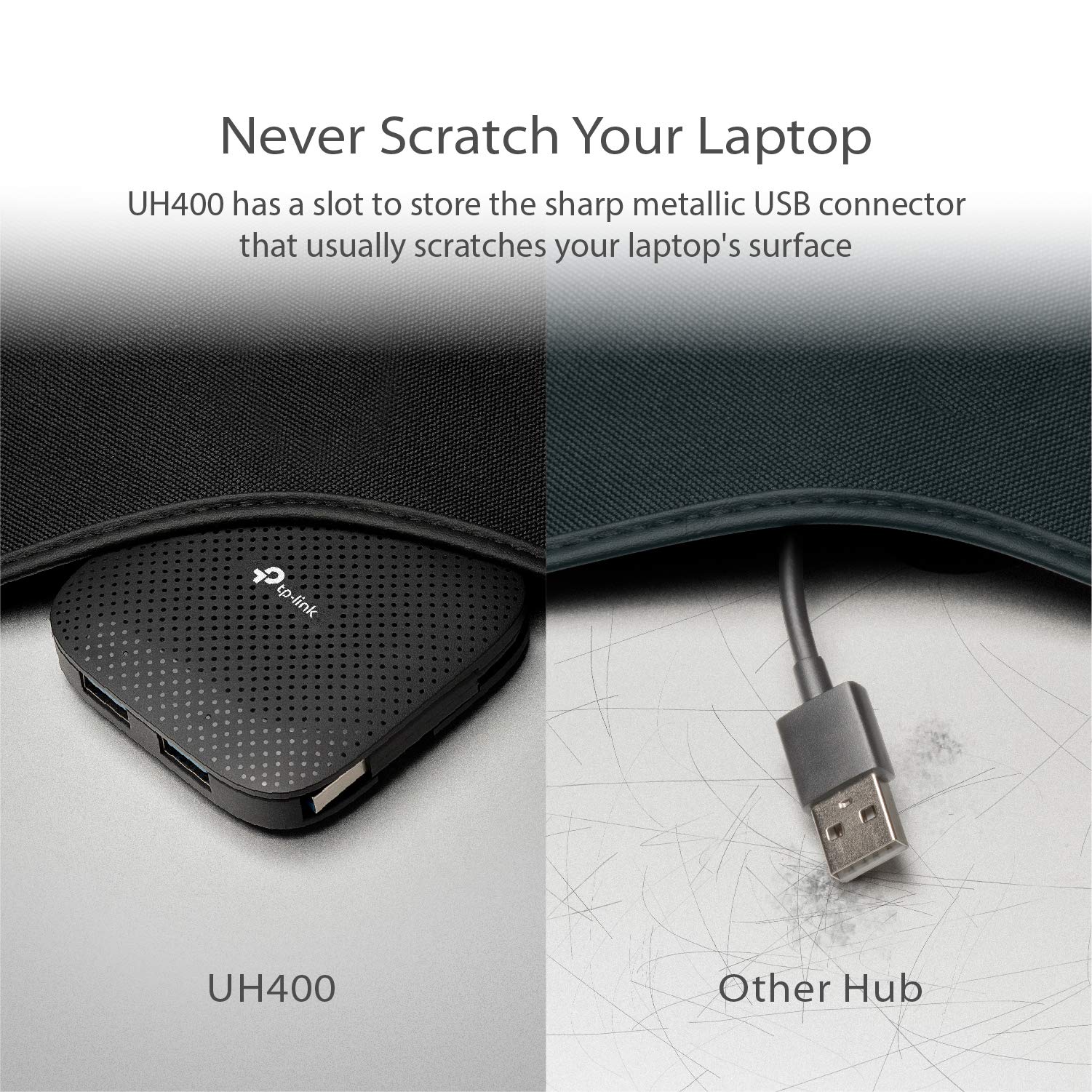 TP-Link UH400 V3 4-Port-USB3-Hub, Schwarz