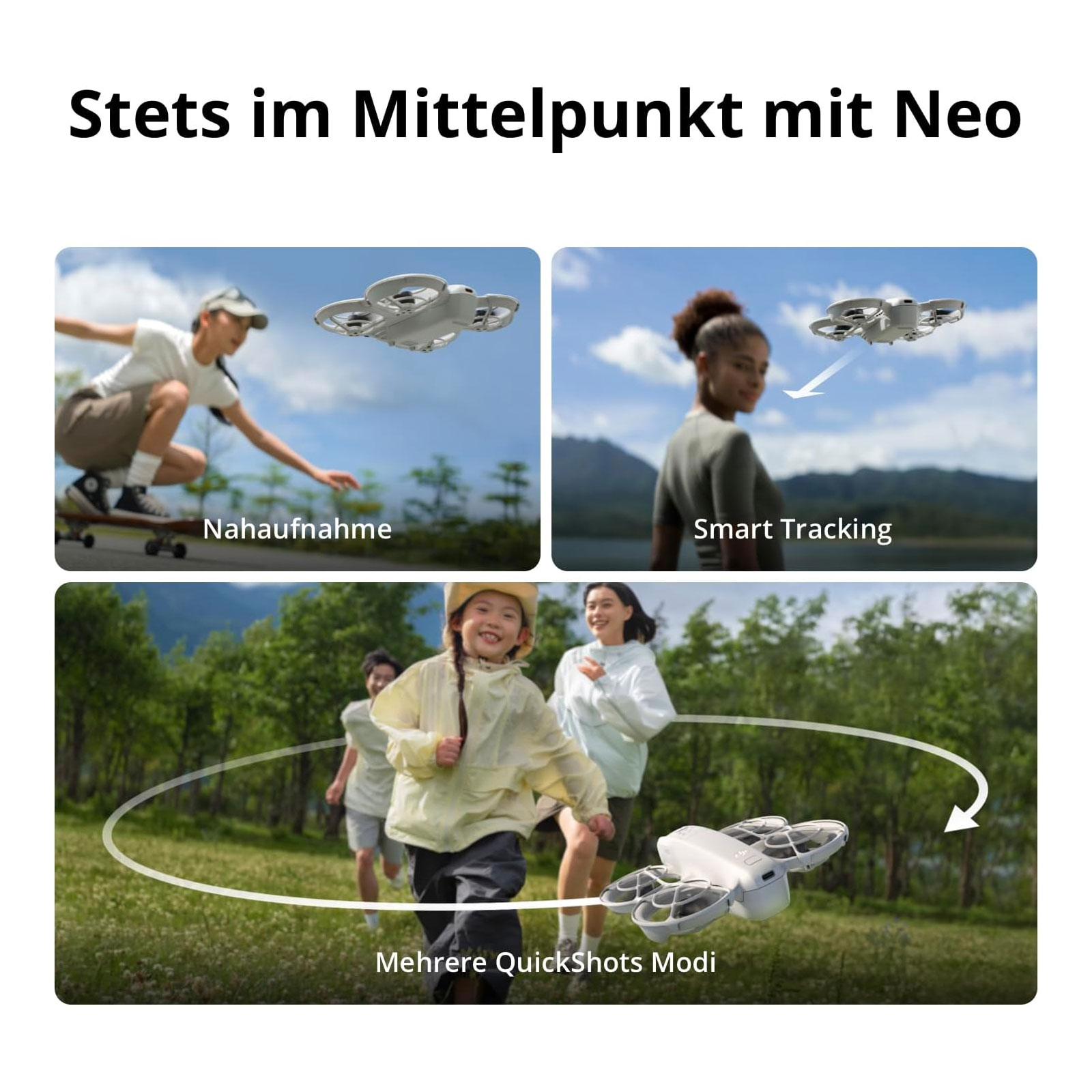 DJI Neo Motion Fly More Combo, Mini drohne mit 4K UHD-Kamera für Erwachsene