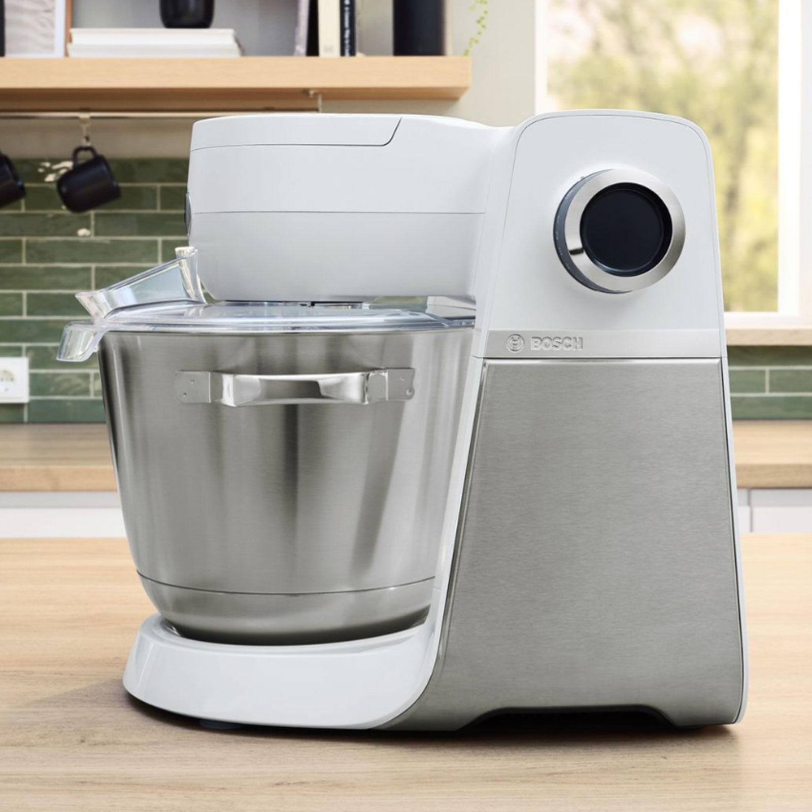 Bosch MUMS6EW13D Küchenmaschine Serie 6 weiß / gebürsteter Edelstahl