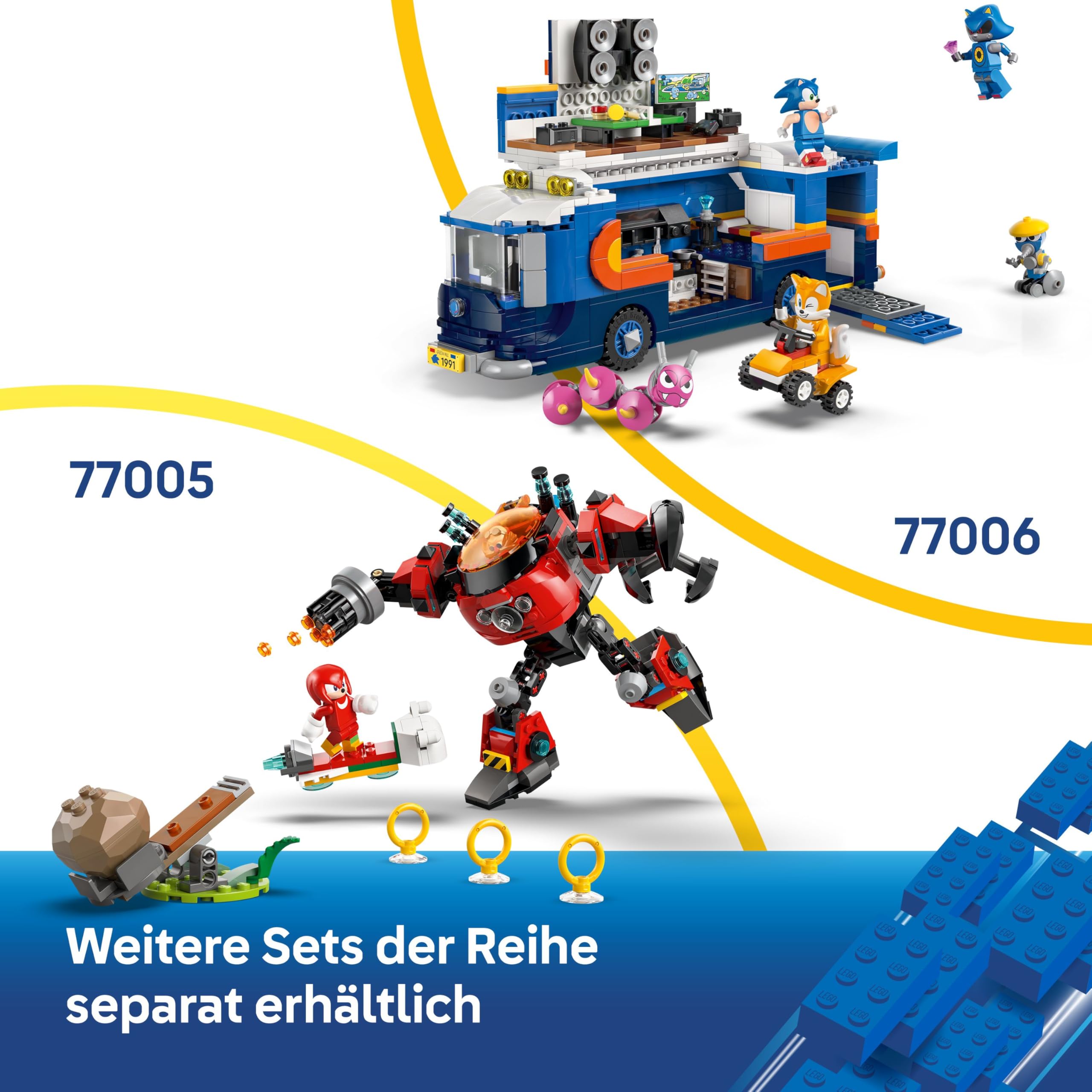 LEGO Sonic The Hedgehog Knuckles vs. Dr. Eggmans Egg Crusher Mech 77005