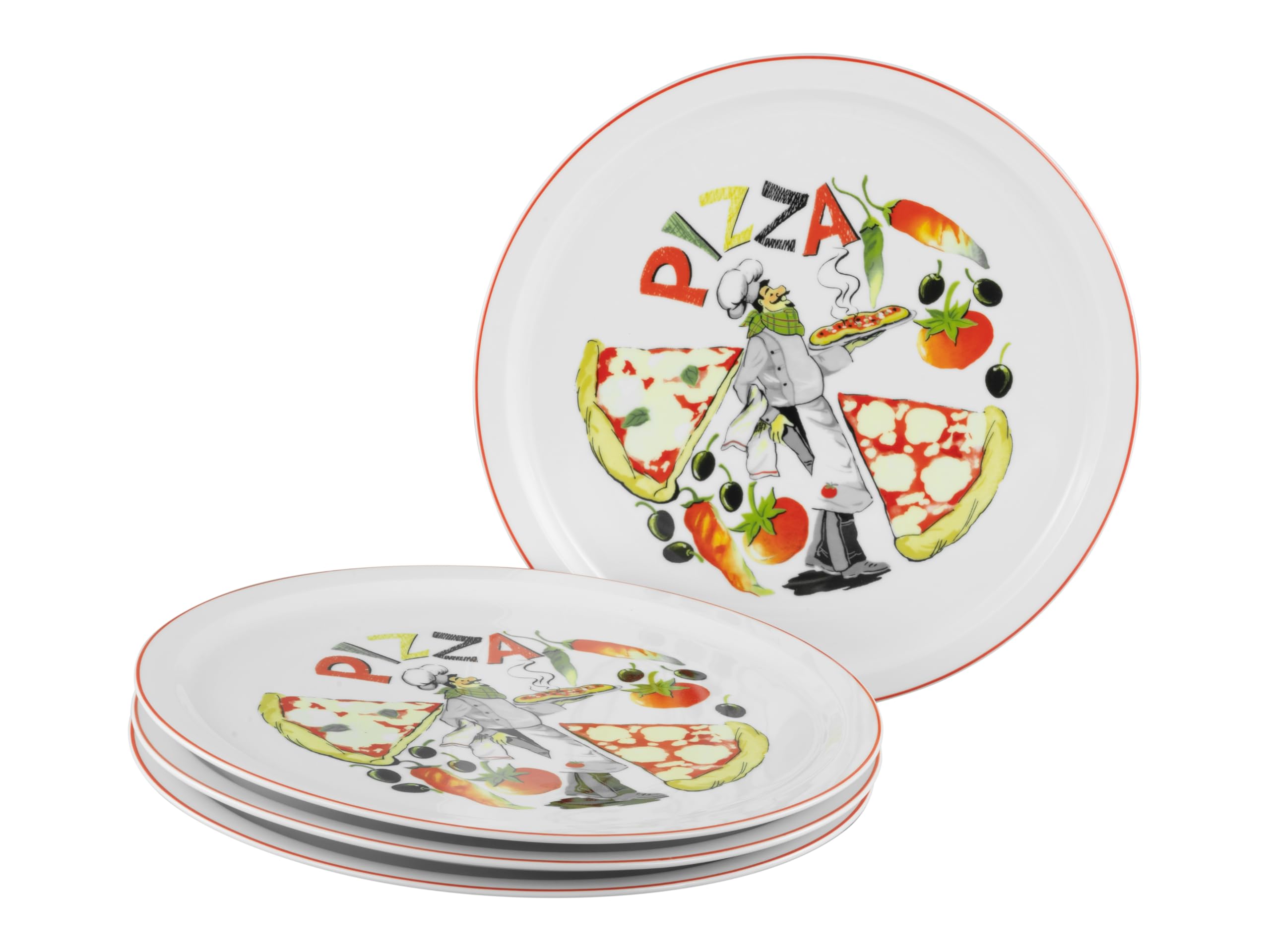 Creatable 24441 Pizzateller Serie Milano- Luigi 4-tlg. 4 Personen