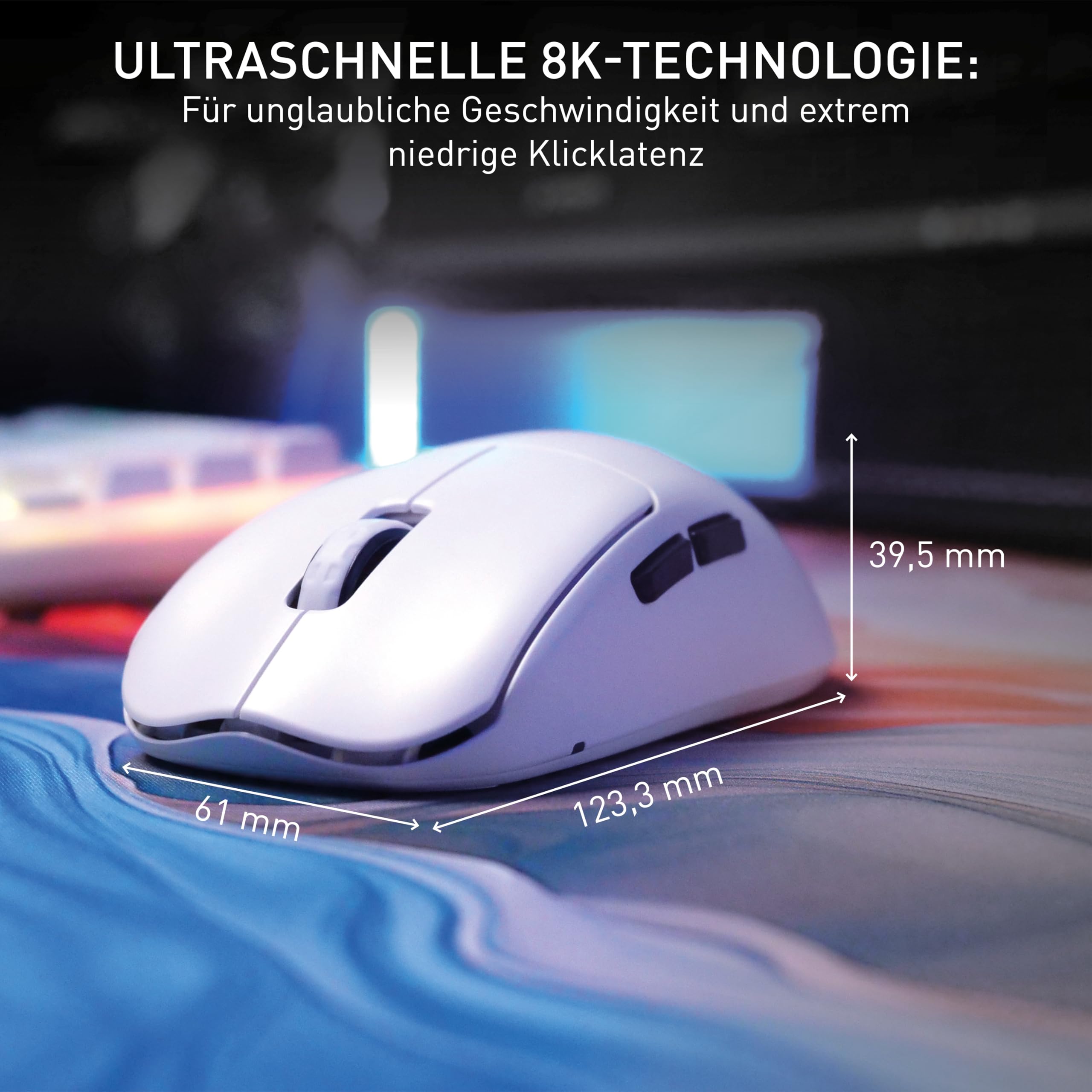 CHERRY XTRFY M68 Pro Wireless, Ultraschnelle Kabellose Gaming-Maus