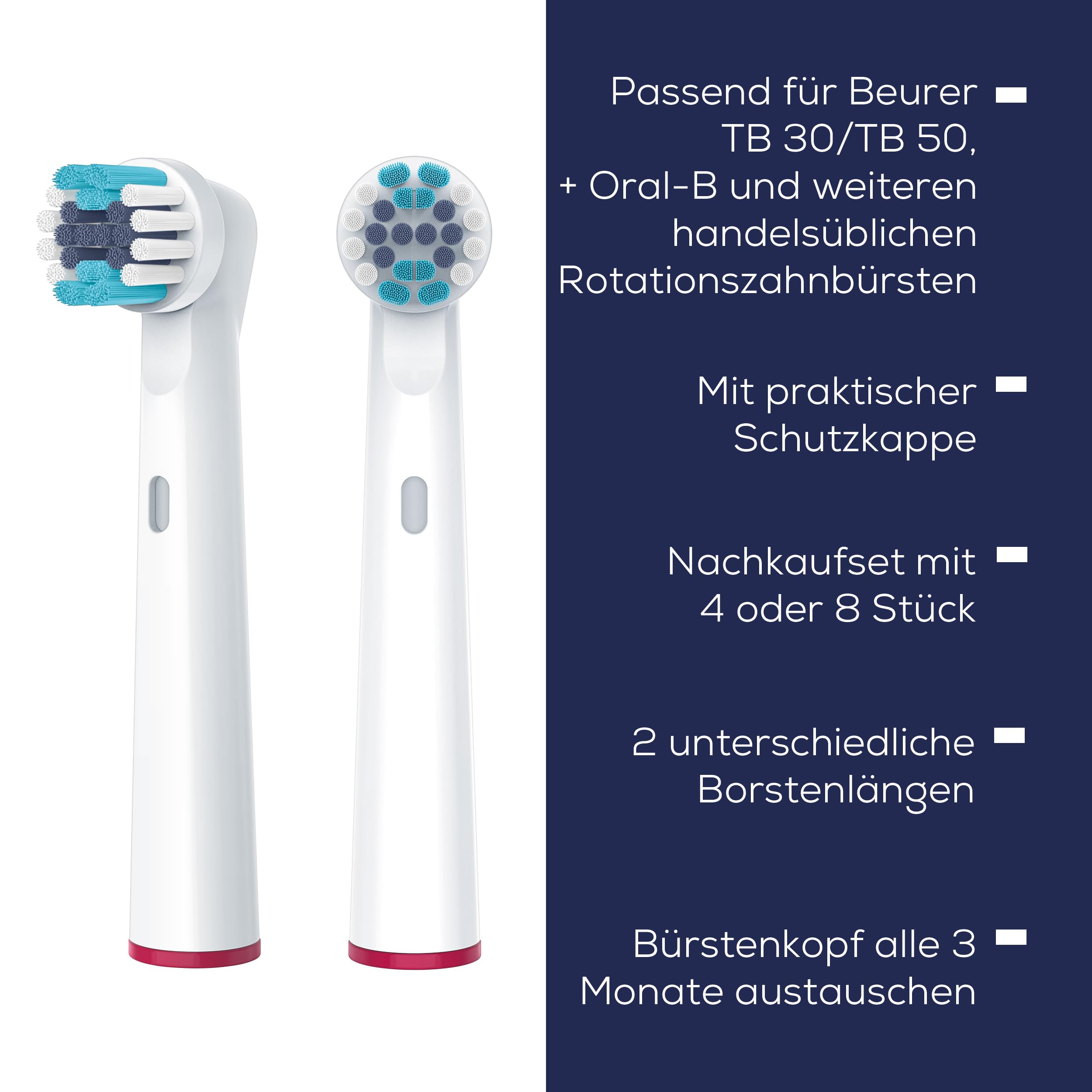 Beurer TB 30/50 Aufsteckbürsten für elektrische Zahnbürste