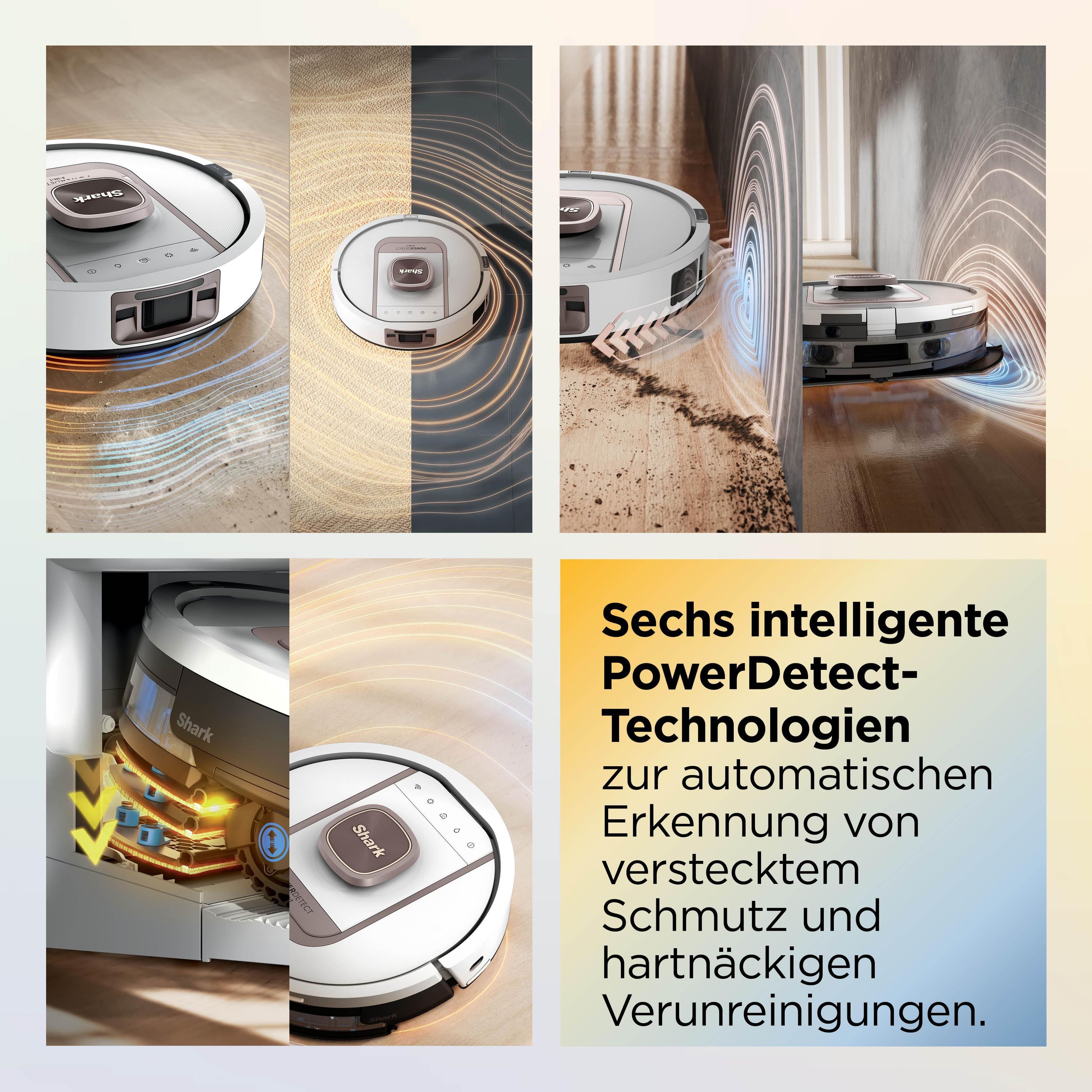 Shark RV2910XEEUWH ThermaCharged PowerDetect Saugroboter mit Wischfunktion
