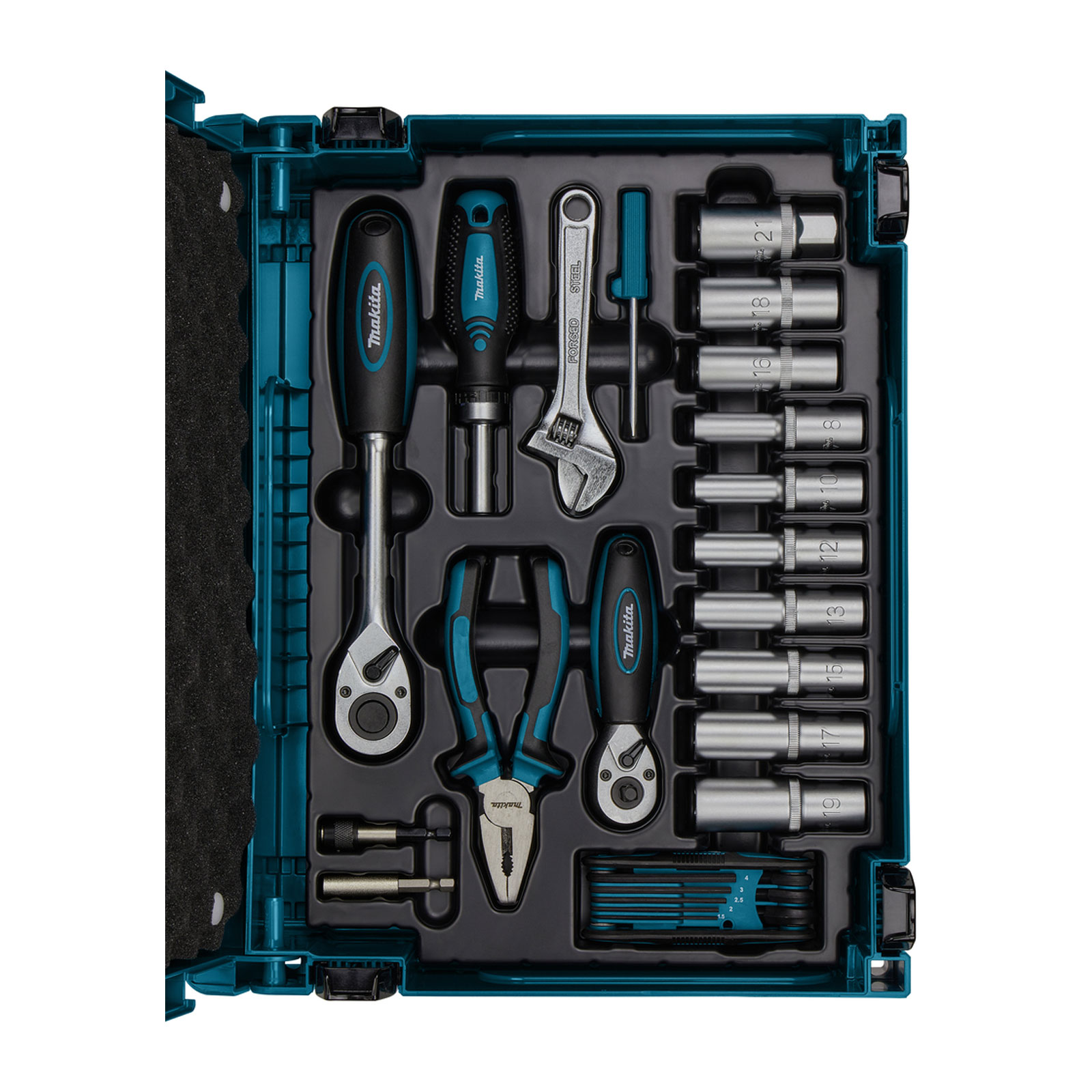 Makita E-11542 Handwerkzeugset im MAKPAC 87 tlg.