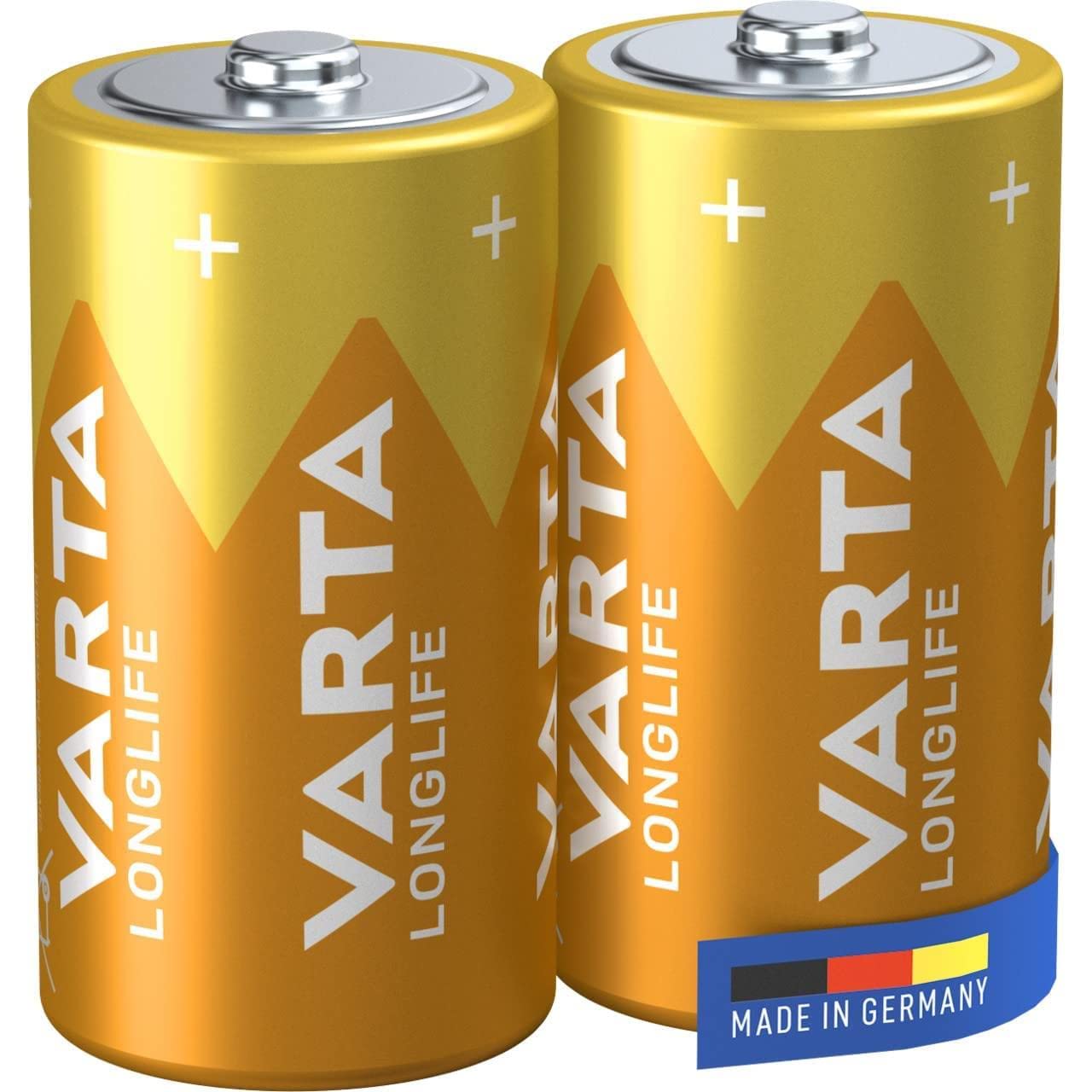 VARTA Batterien C Baby, 2 Stück, Longlife, Alkaline, 1,5V