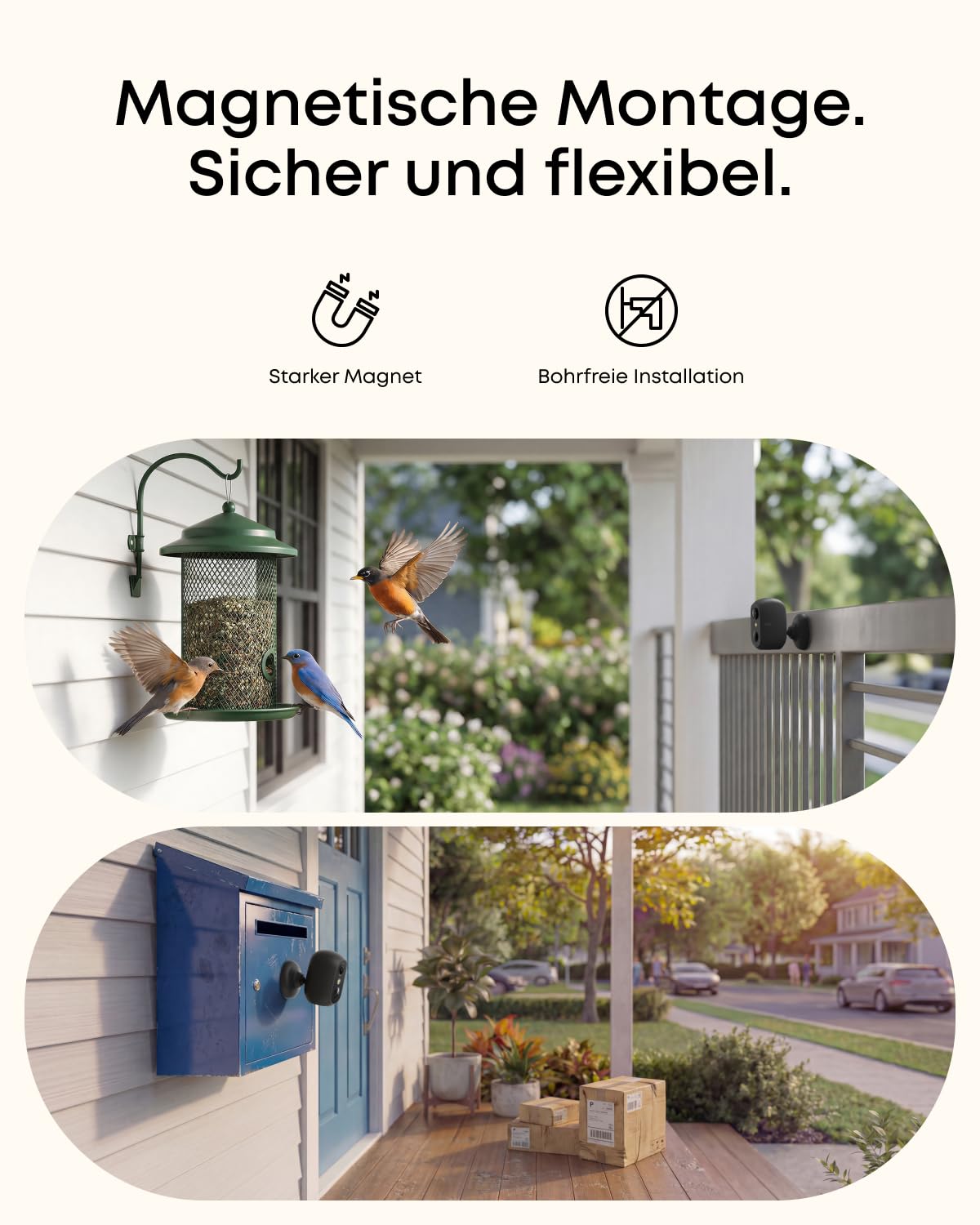 eufy eufyCam C35, Kabellose Überwachungskamera Außen & Innen