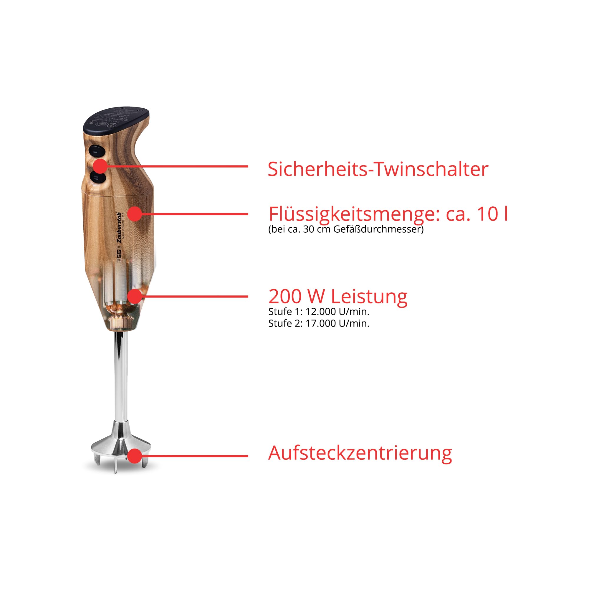 ESGE-Zauberstab 91021 Design Edition Douglasie – Stabmixer