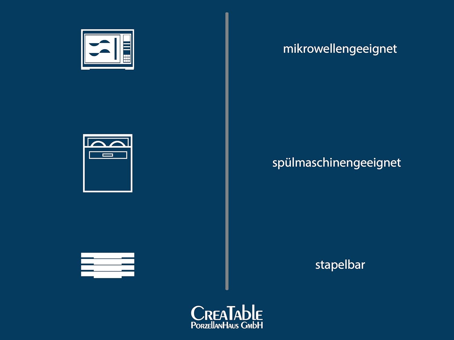 CREATABLE 23678, Serie Reactive Nostalgic (Grau / Cognac), Geschirrset, Teller Set 12 teilig