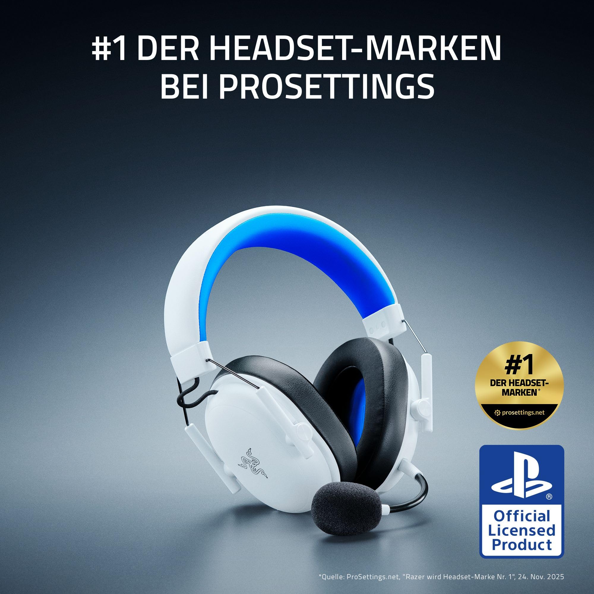 Razer BlackShark V3 X HyperSpeed PlayStation - Kabelloses E-Sport Gaming Headset