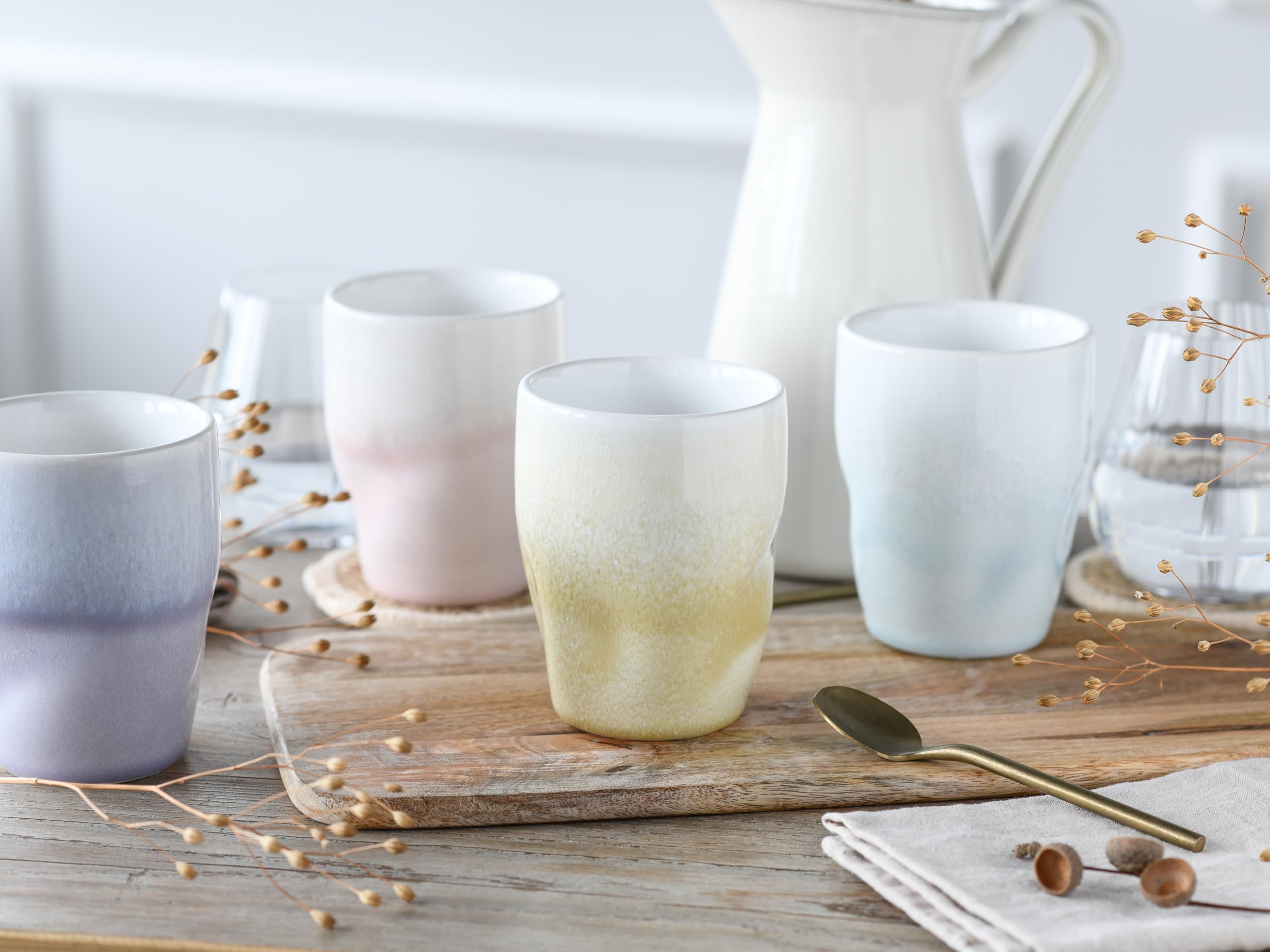 CreaTable, 24343, Serie Squeezy Maytime, 4-teiliges Geschirrset für 4 Personen