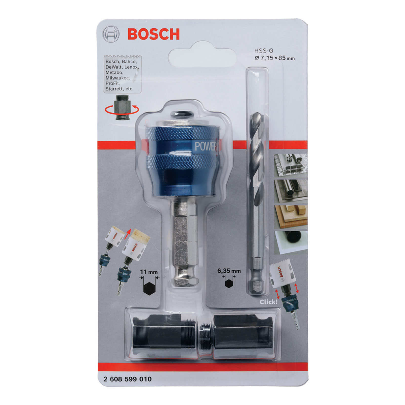 Bosch Professional Power-Change-Adapter, 9,5-mm (3 / 8)-Sechskantaufnahmeschaft