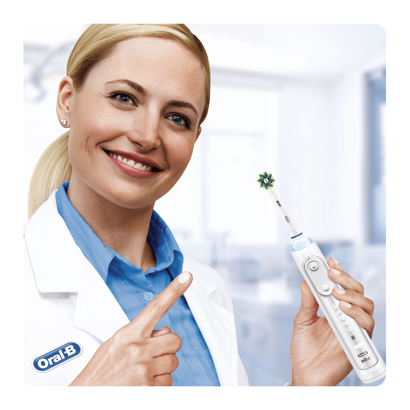 BRAUN Oral-B Pro 1-200 SensiUltraThin Zahnbürste inkl. CrossAction Aufsteckbürsten