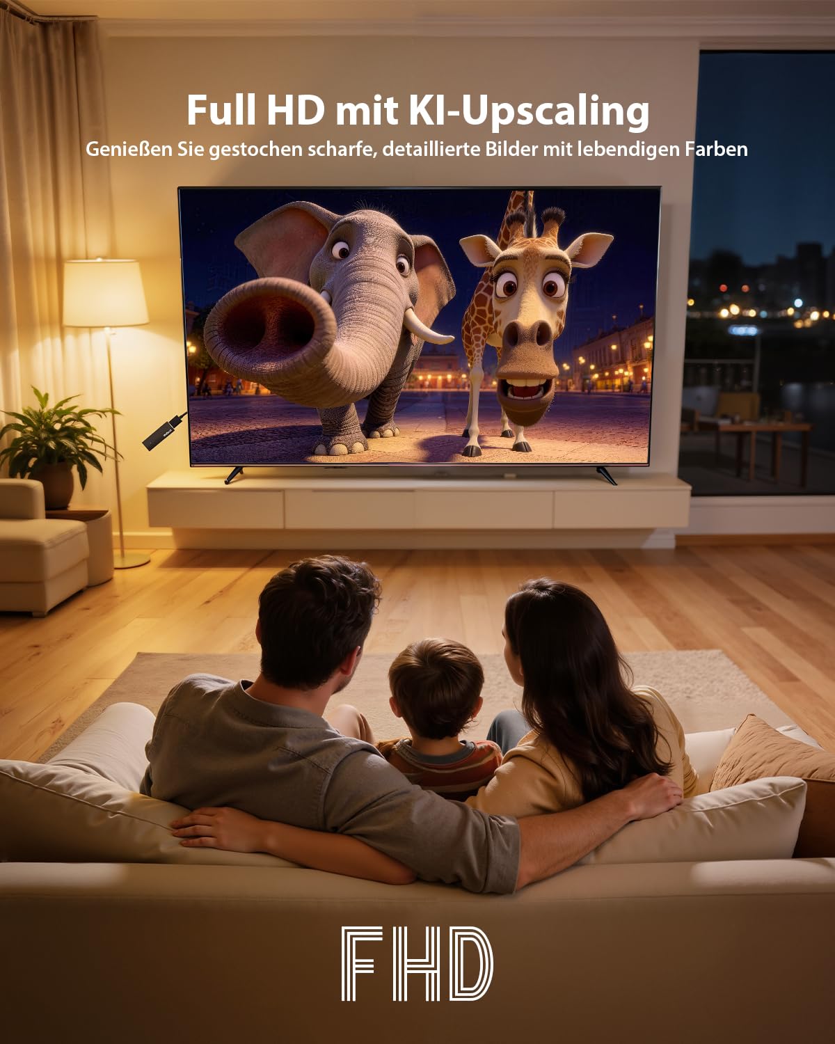 STRONG LEAP-UNA+ TV Stick with Android 14, 8GB Storage