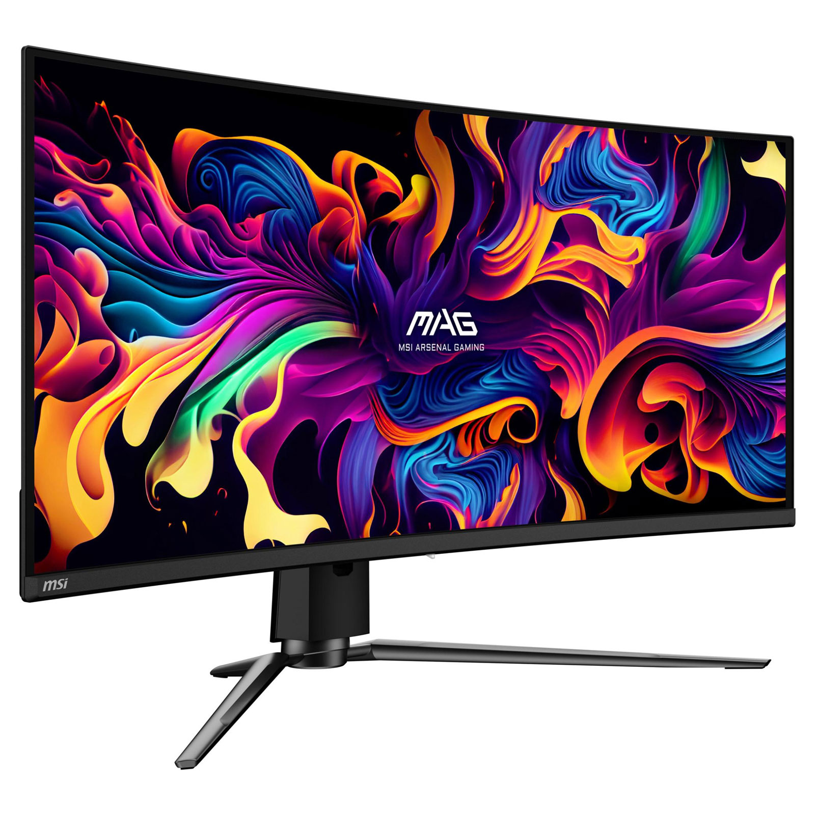 MSI Gaming-Monitor MAG 341CQPDE, Schwarz, 34 Zoll, UWQHD, Curved, OLED, 175 Hz, 0,03 ms (USB-Hub, HDMI, DisplayPort, höhenverstellbar, neigbar, schwenkbar)