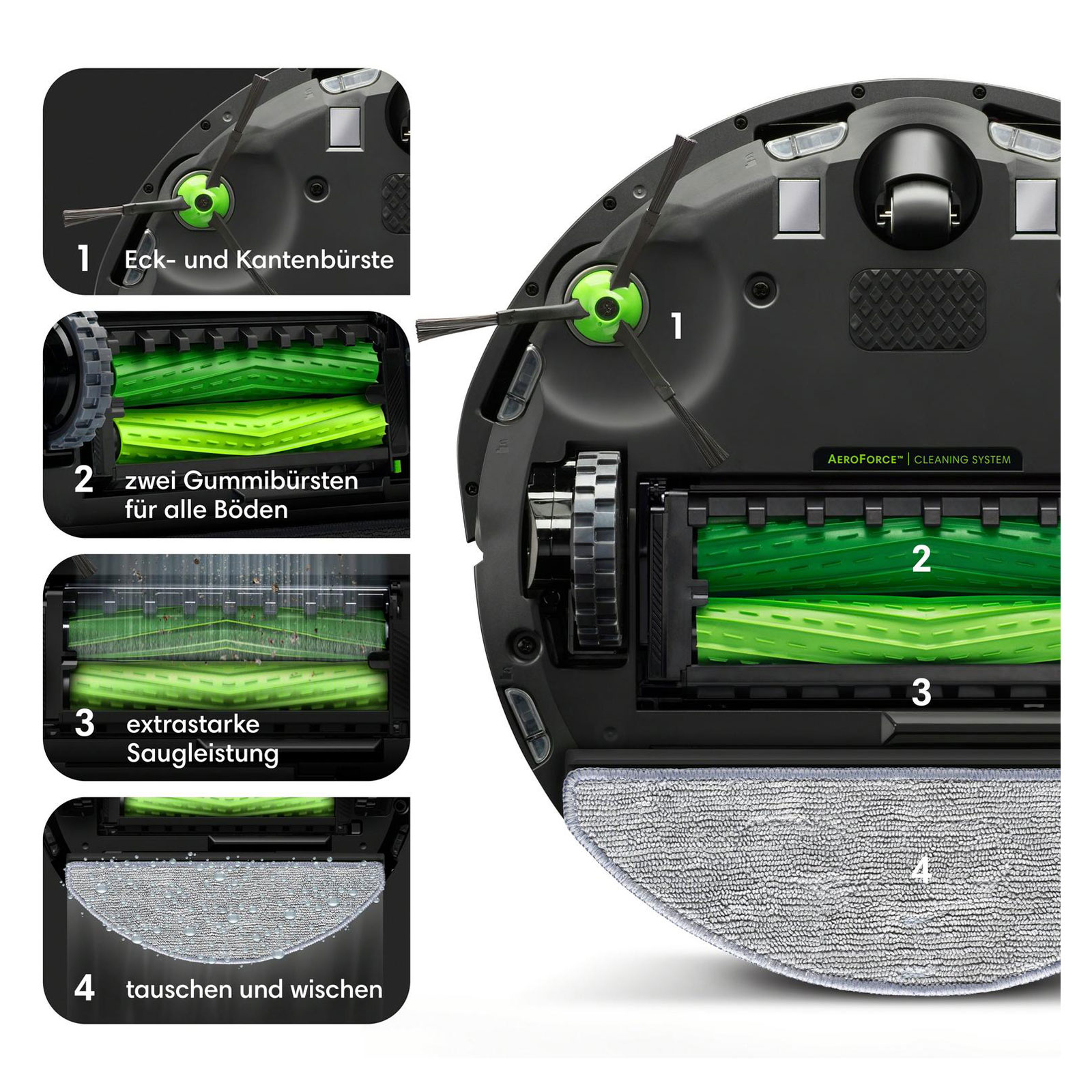 iRobot Roomba Combo i5 Saugroboter mit Wischfunktion