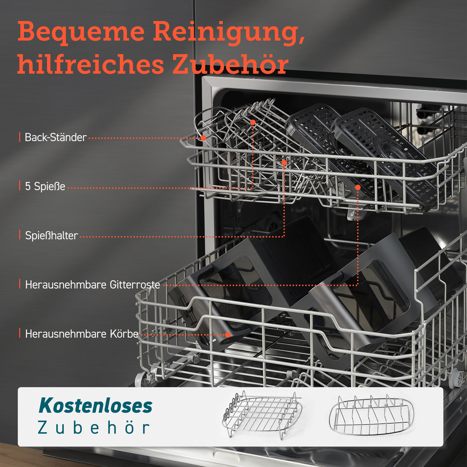 Cosori CAF-R901-AEU Doppel-Heißluftfritteuse Cosori CAF-R901-AEU Doppel-Heißluftfritteuse