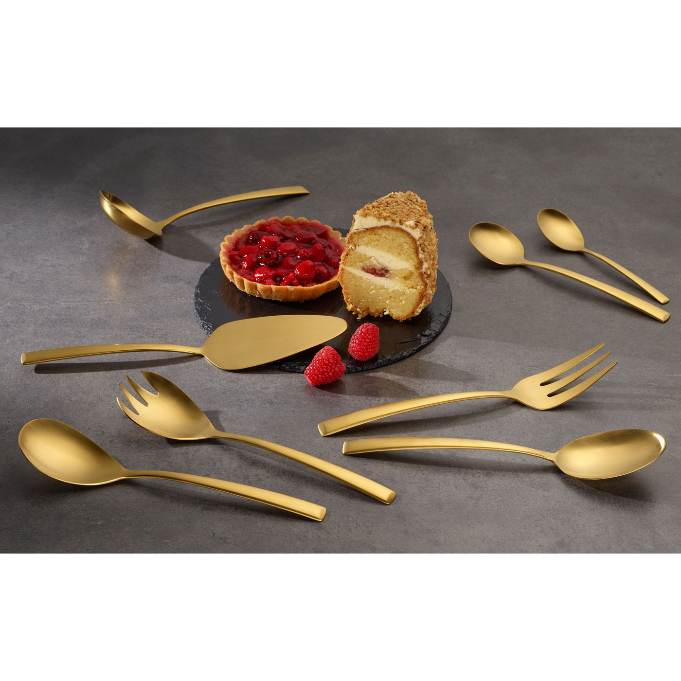 Echtwerk Tafelbesteck "AVELINO" 68tlg - Gold Edition