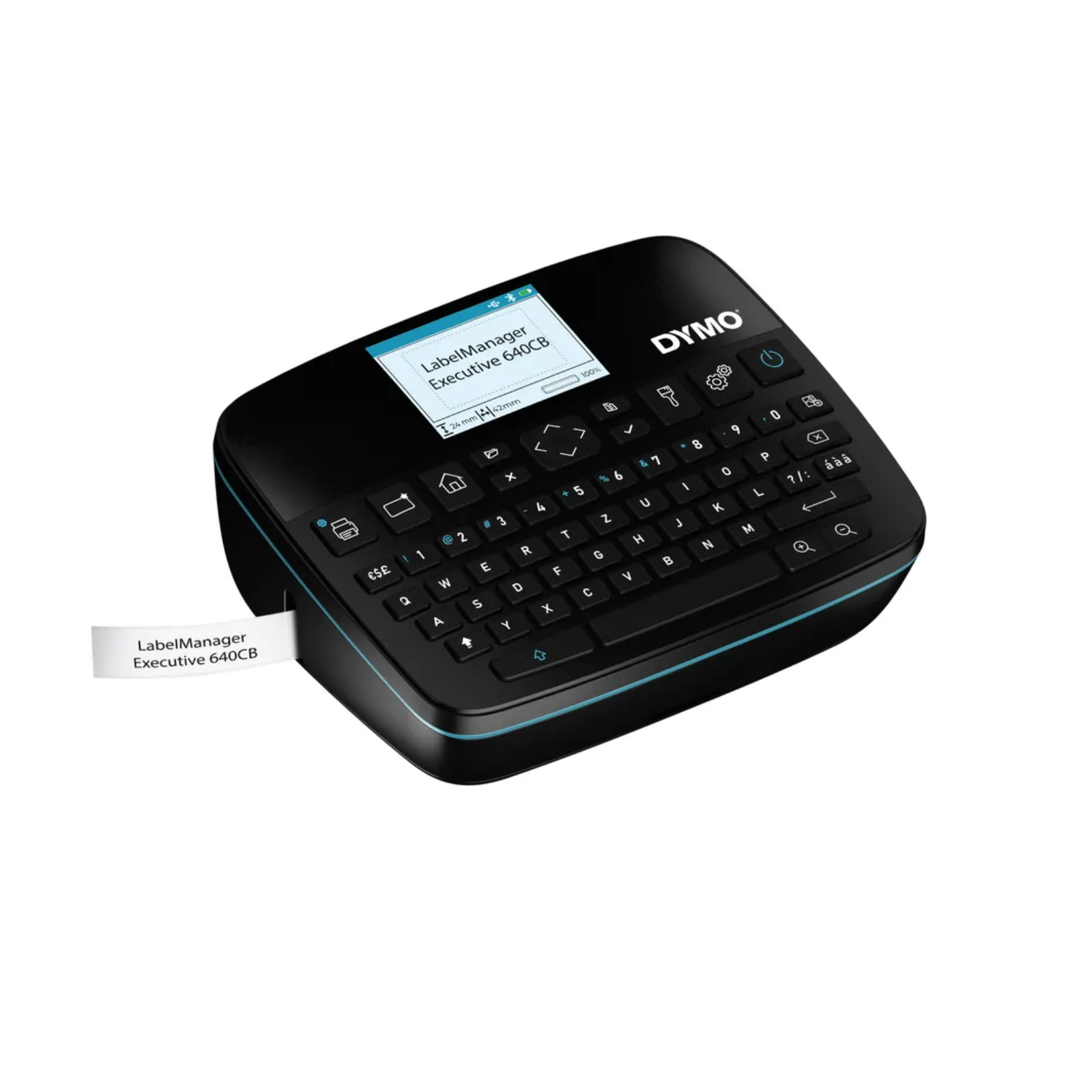 Dymo LabelManager 640CB 6/9/12/19/24mm D1-Bänder Qwertz Beschriftungsgerät