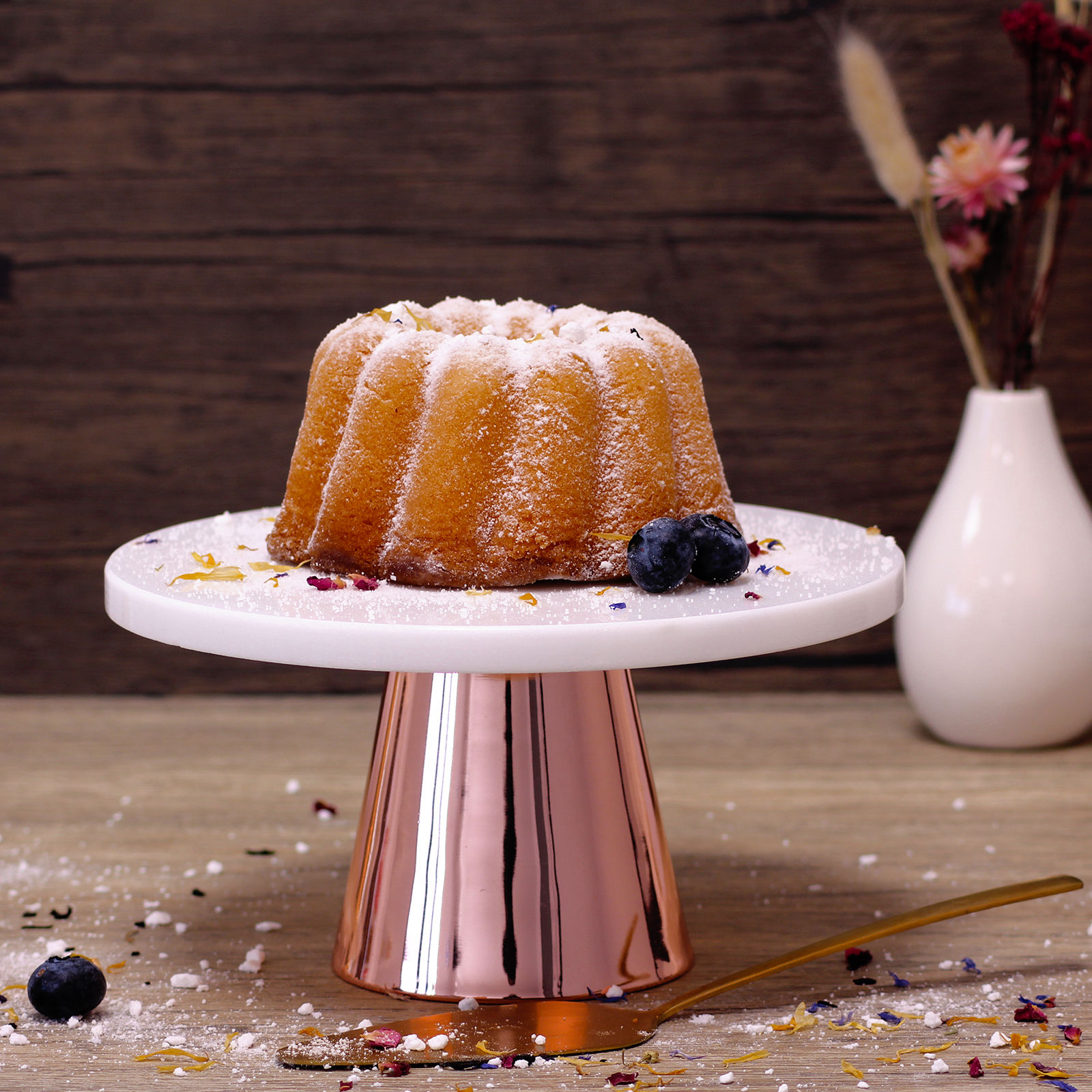 ECHTWERK  Tortenplatte aus Marmor 22 Ø,  ECHTWERK  Tortenplatte aus Marmor 22 Ø,