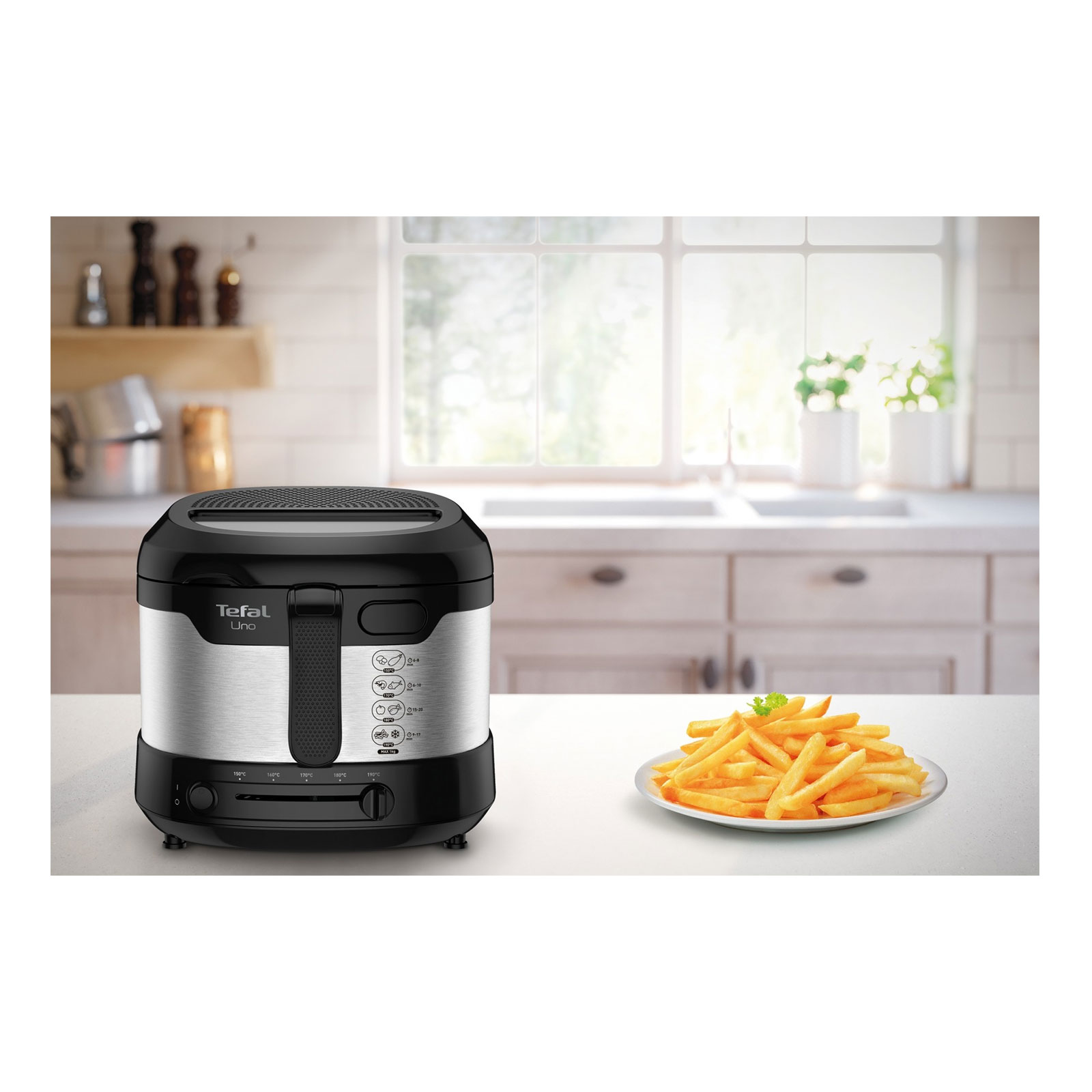 TEFAL FF 215D Uno M Fritteuse Edelstahl