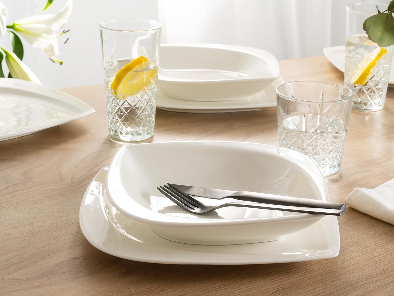 CreaTable, 18531, Serie Melbourne, Geschirrset, Tafelservice 12 teilig