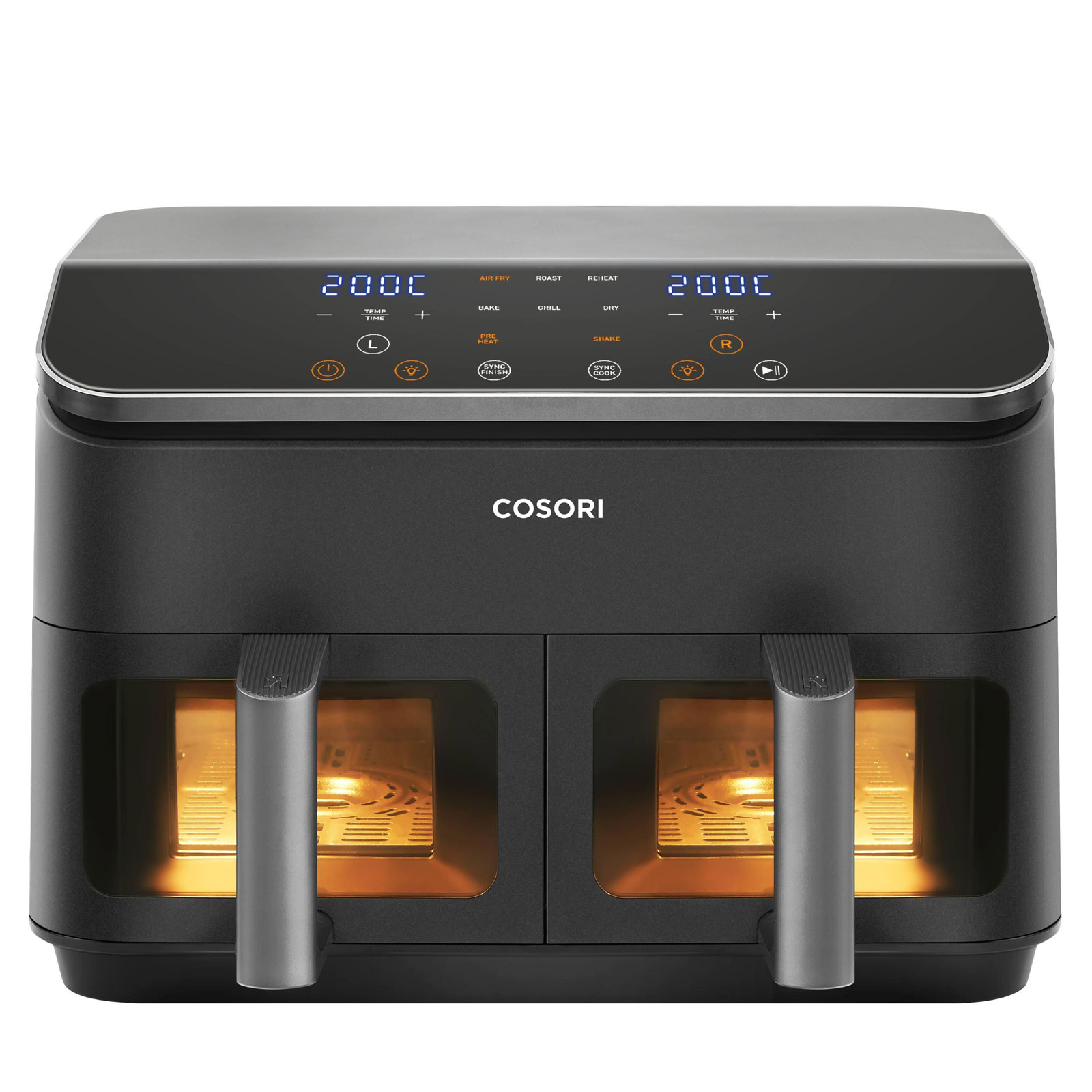 Cosori CAF-R901-AEU Doppel-Heißluftfritteuse Cosori CAF-R901-AEU Doppel-Heißluftfritteuse