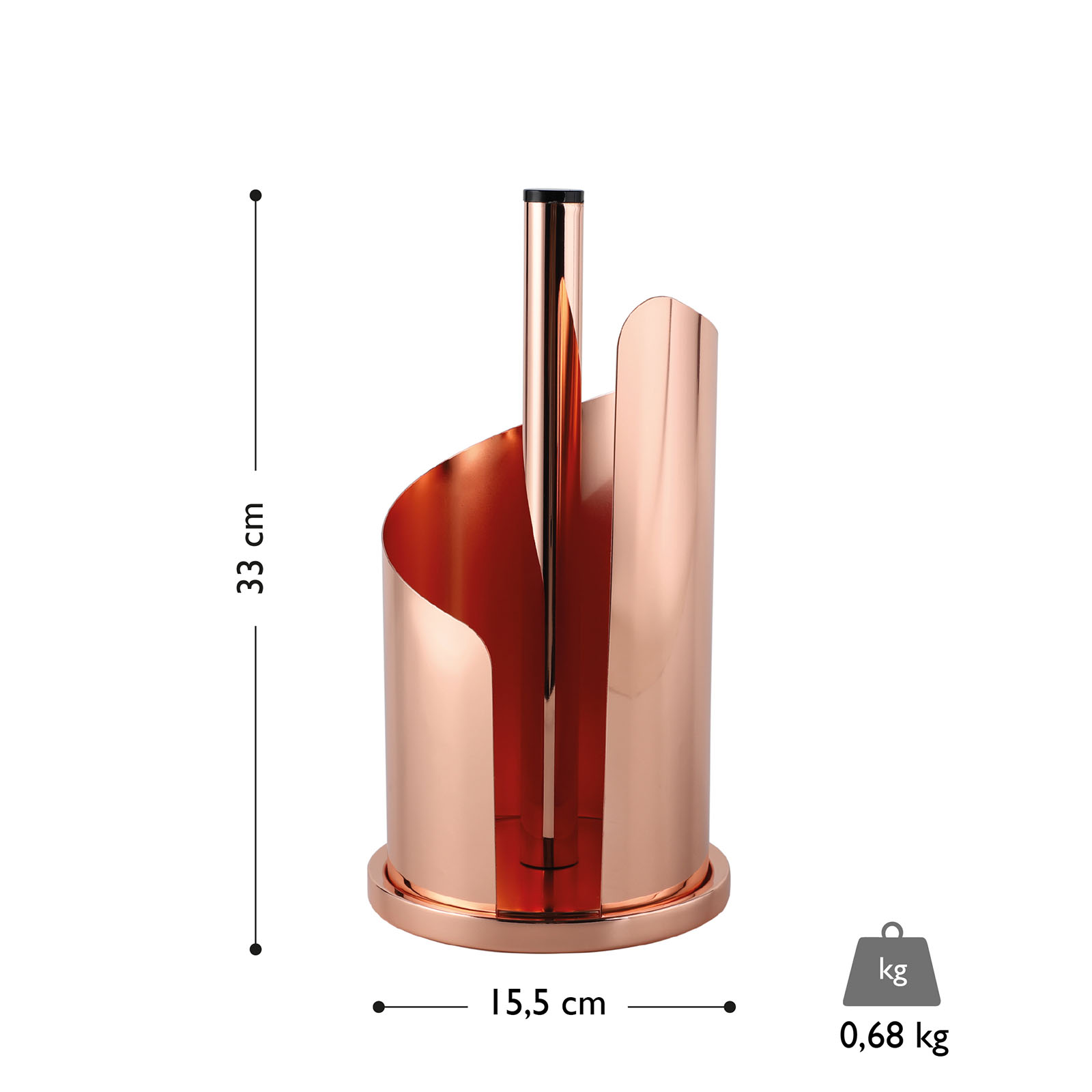 Echtwerk Küchenrollenhalter aus Edelstahl 