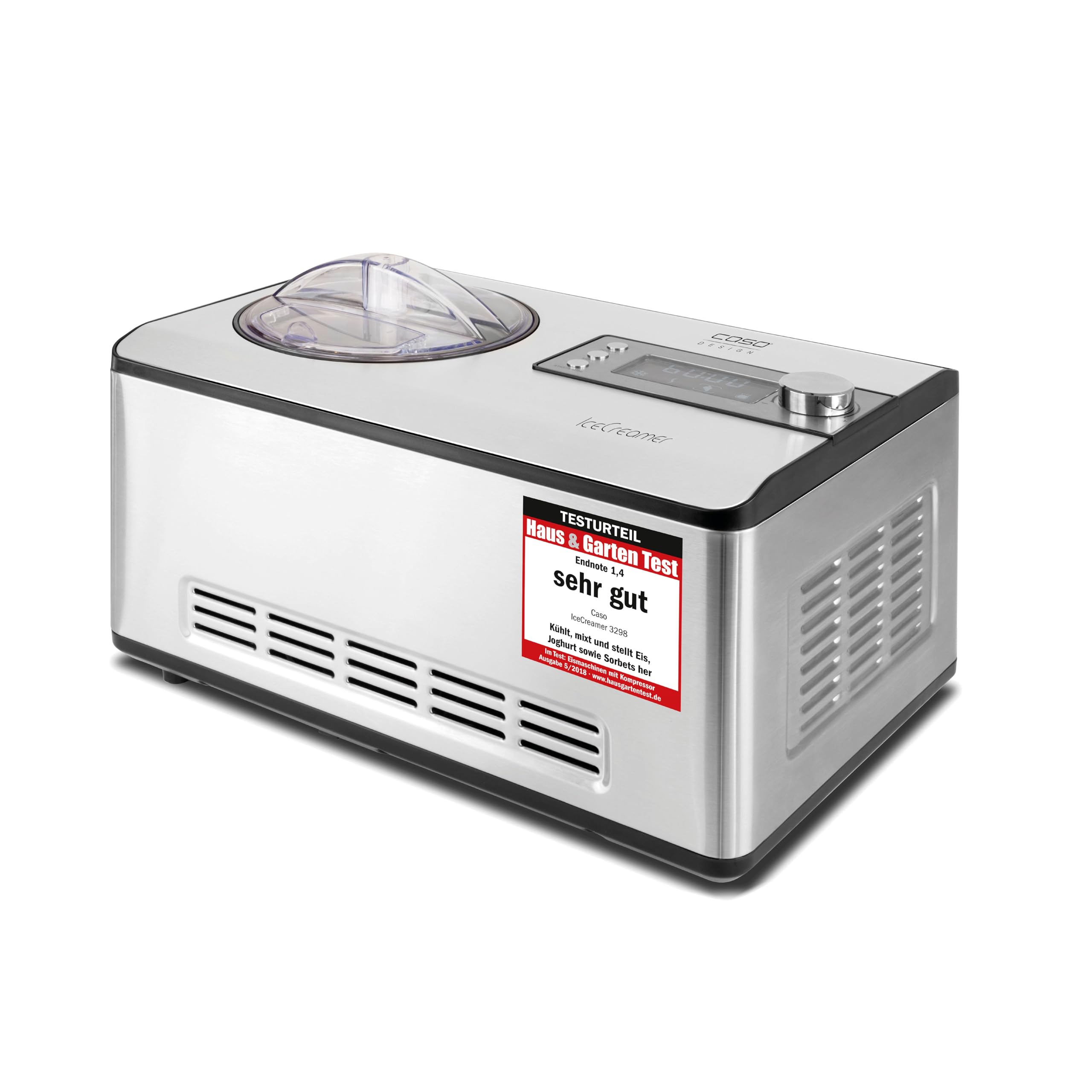 CASO Ice Creamer - 2 in 1 Design Eismaschine und Joghurtmaschine