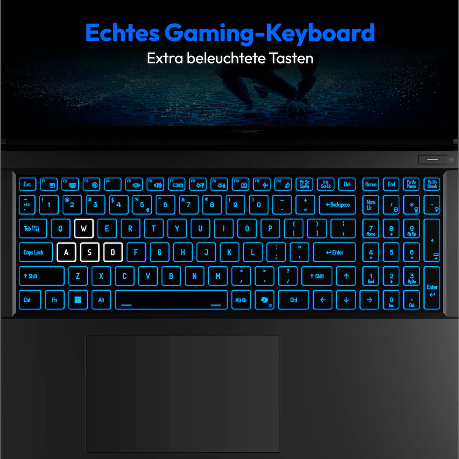 ERAZER Gaming-Notebook Defender P50i, Schwarz, 17,3 Zoll