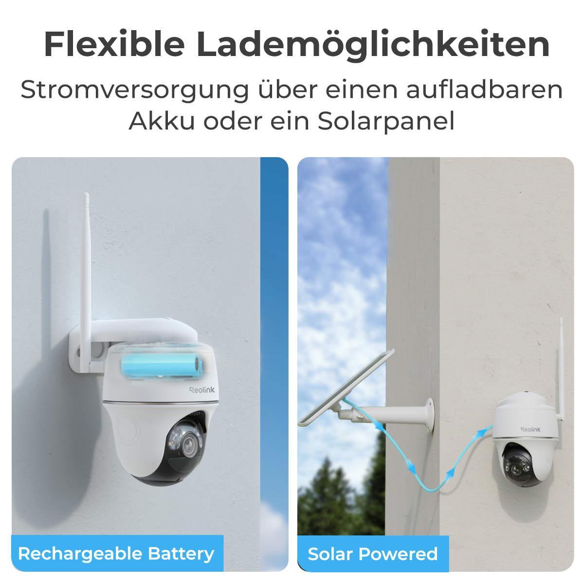 Reolink Argus Series B430 Außenkamera inklusive Solarpanel