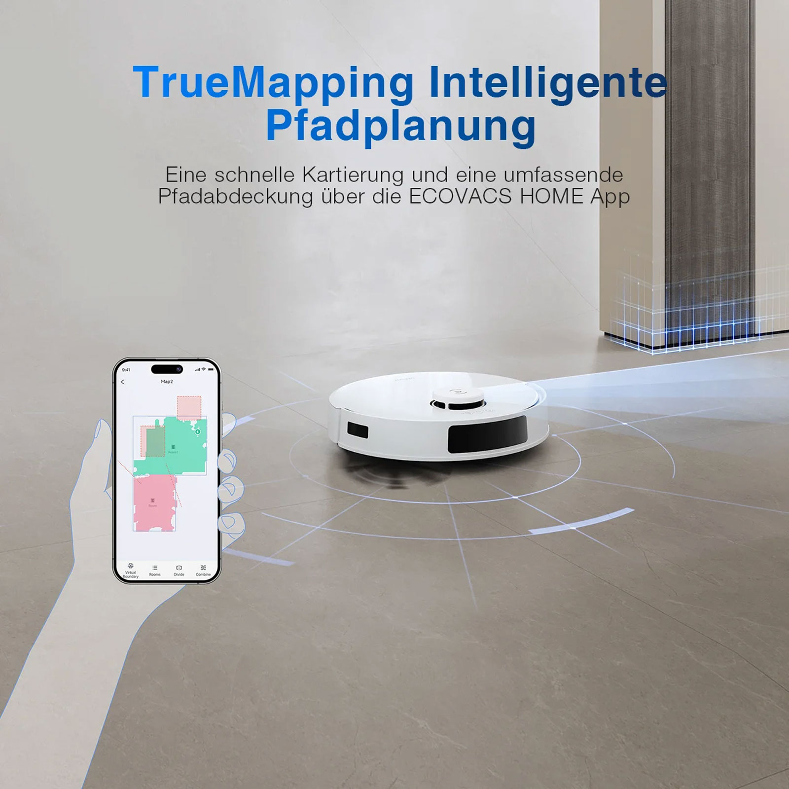 ECOVACS Deebot N20 Pro Plus Saugroboter mit Wischfunktion