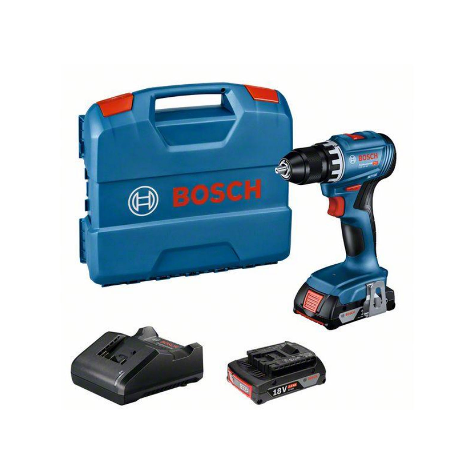 Bosch Professional PB_ON GSR 18V-45 2x2,0Ah; L-Case