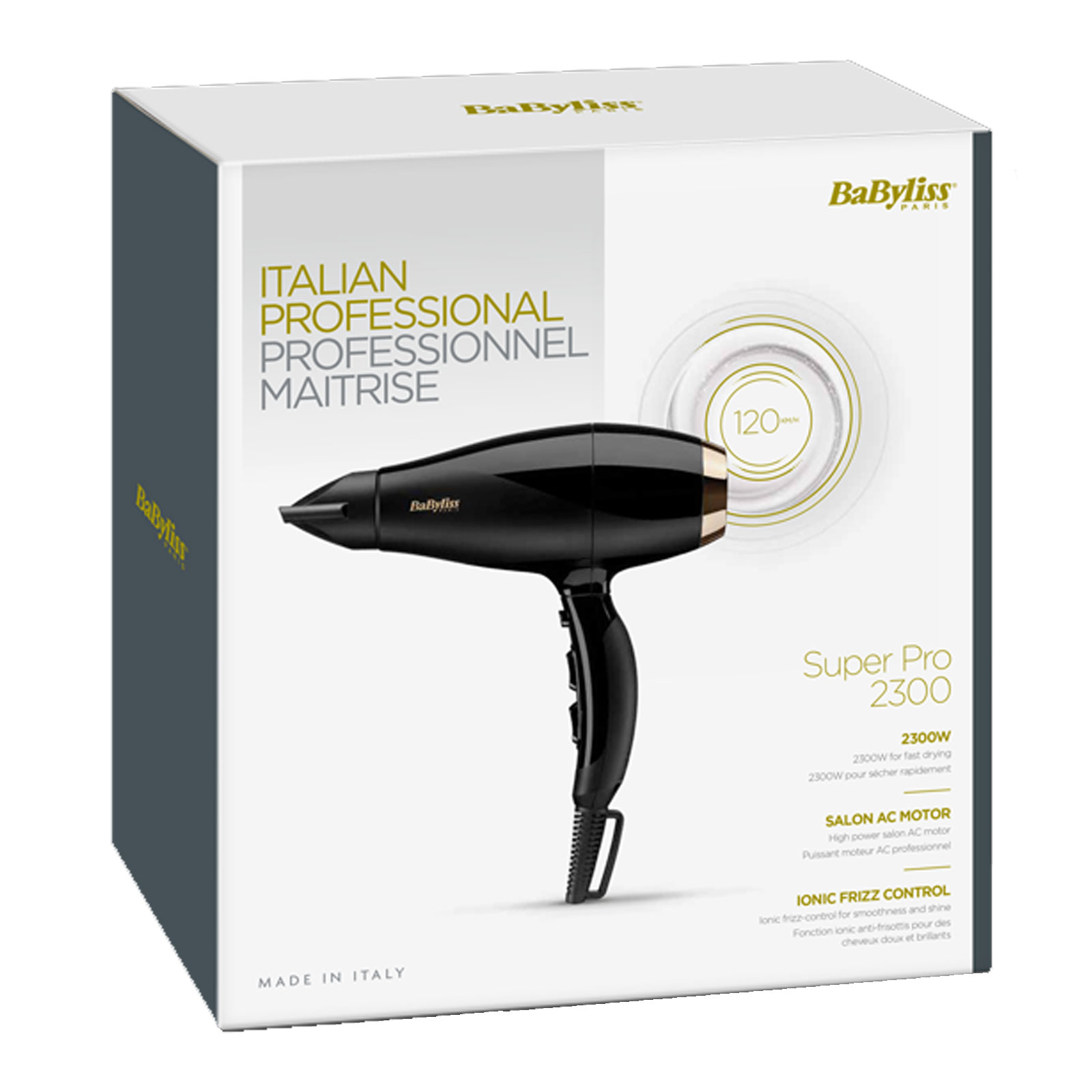 Babyliss 6714E 2300W Super Pro Haartrockner schwarz