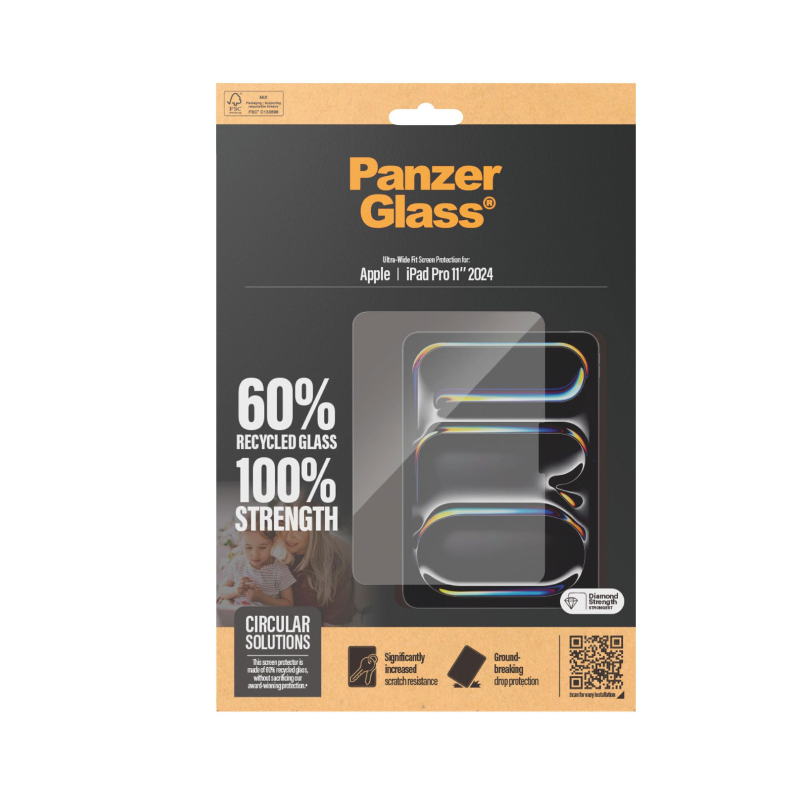 PanzerGlass Displayschutz iPad Pro 11" 2024 | Ultra-Wide Fit