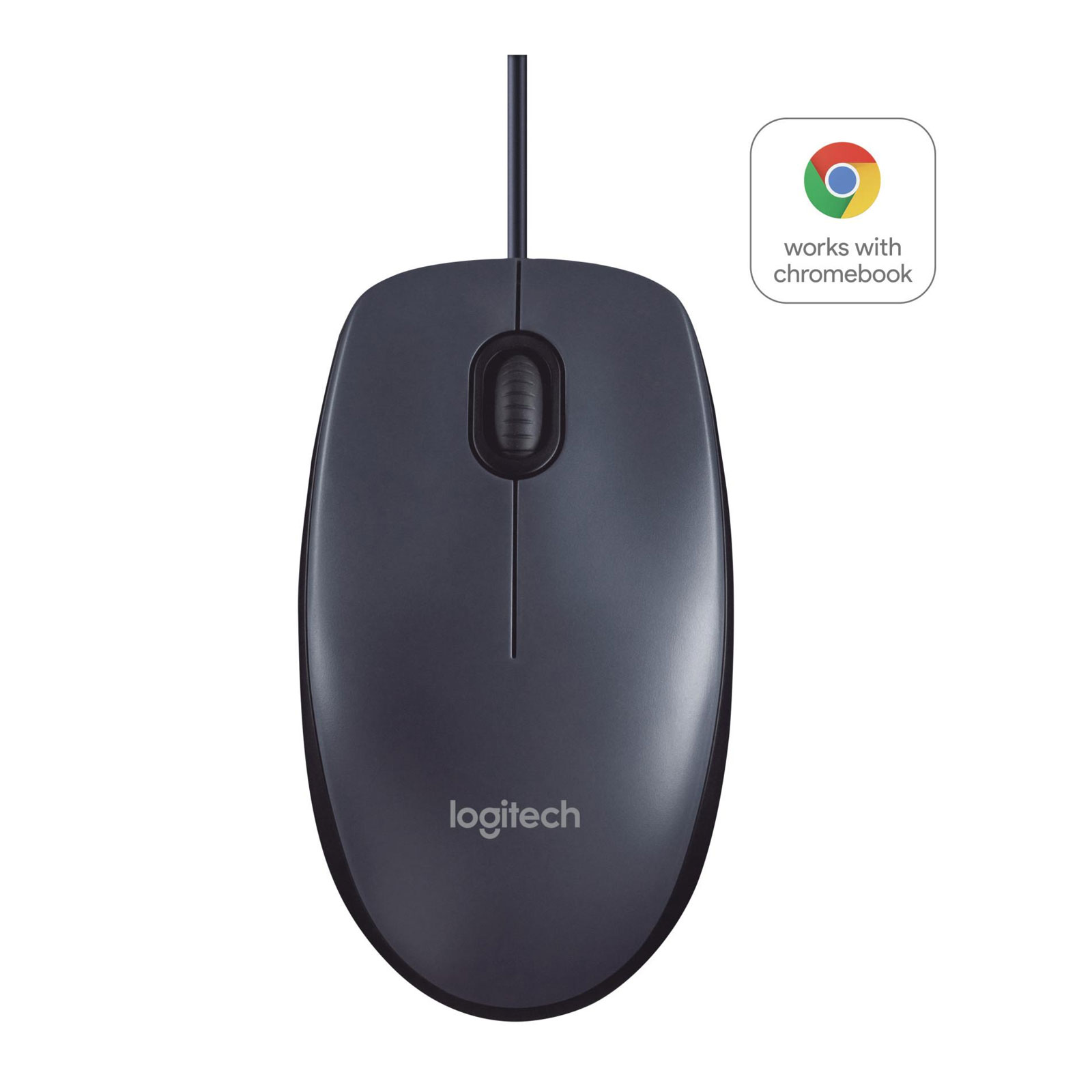 Logitech B100 Optical USB Mouse, schwarz Maus