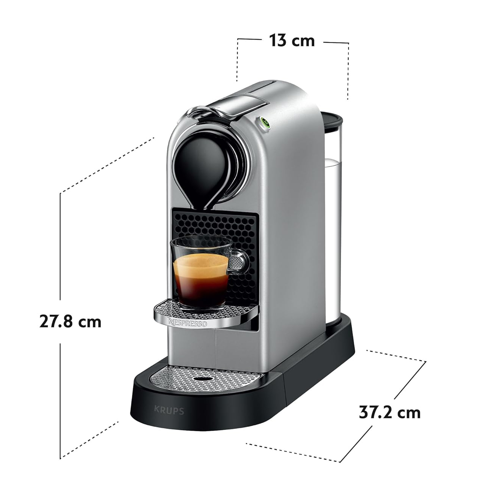 Krups XN 741B Nespresso CitiZ Silber Krups XN 741B Nespresso CitiZ Silber