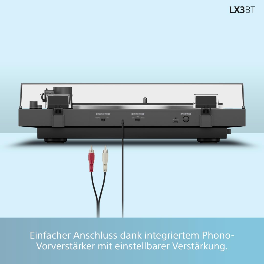 Sony PS-LX3BT kabelloser Bluetooth-Plattenspieler