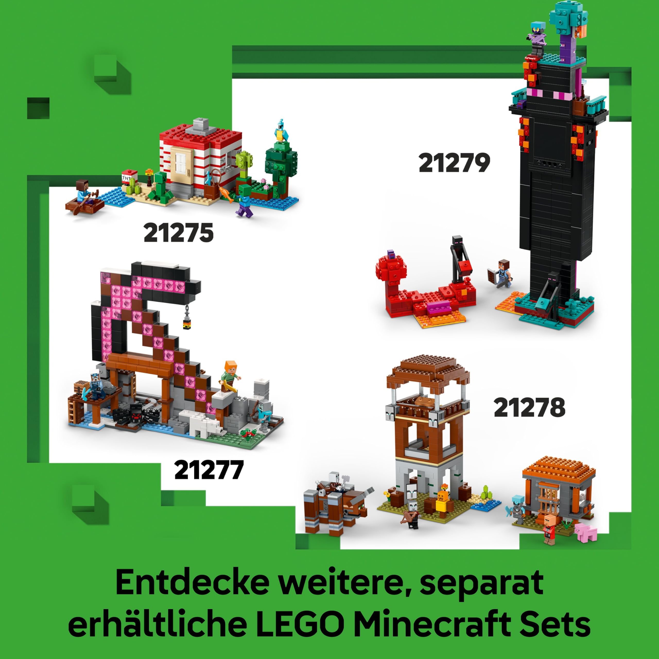 LEGO Minecraft Der Creeper - Gamer Spielzeug 21276