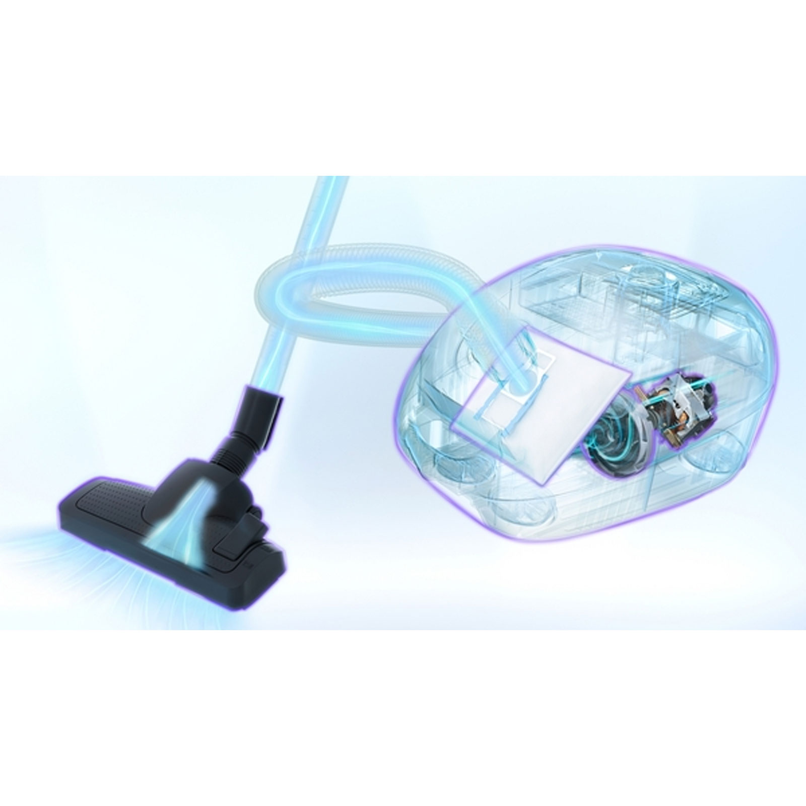 Bosch BGL75XPRQ Serie 8, Staubsauger mit Beutel, ProSilence, Grau