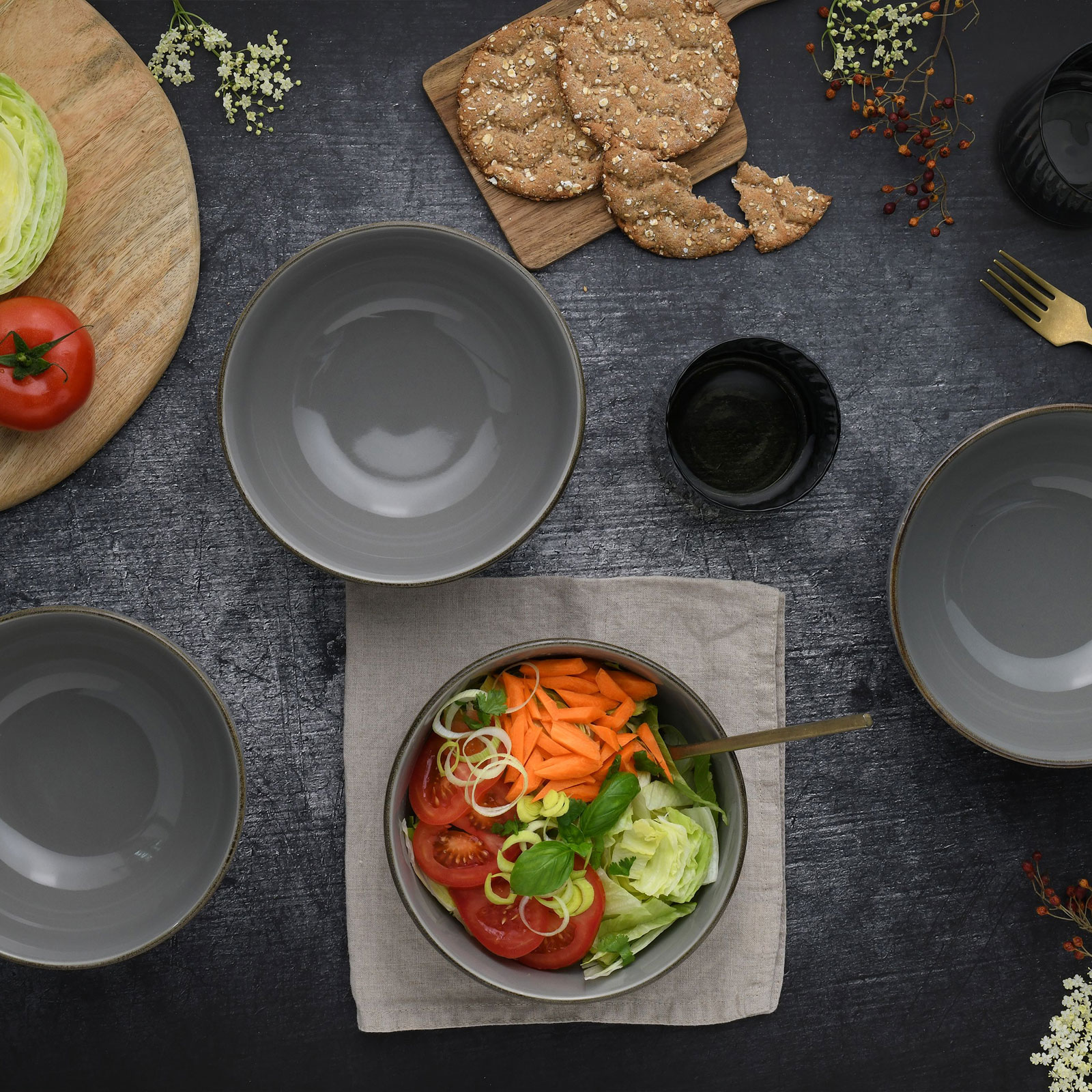 CreaTable, Nature Collection Buddha, 21676, 4-teiliges Schüssel-Set