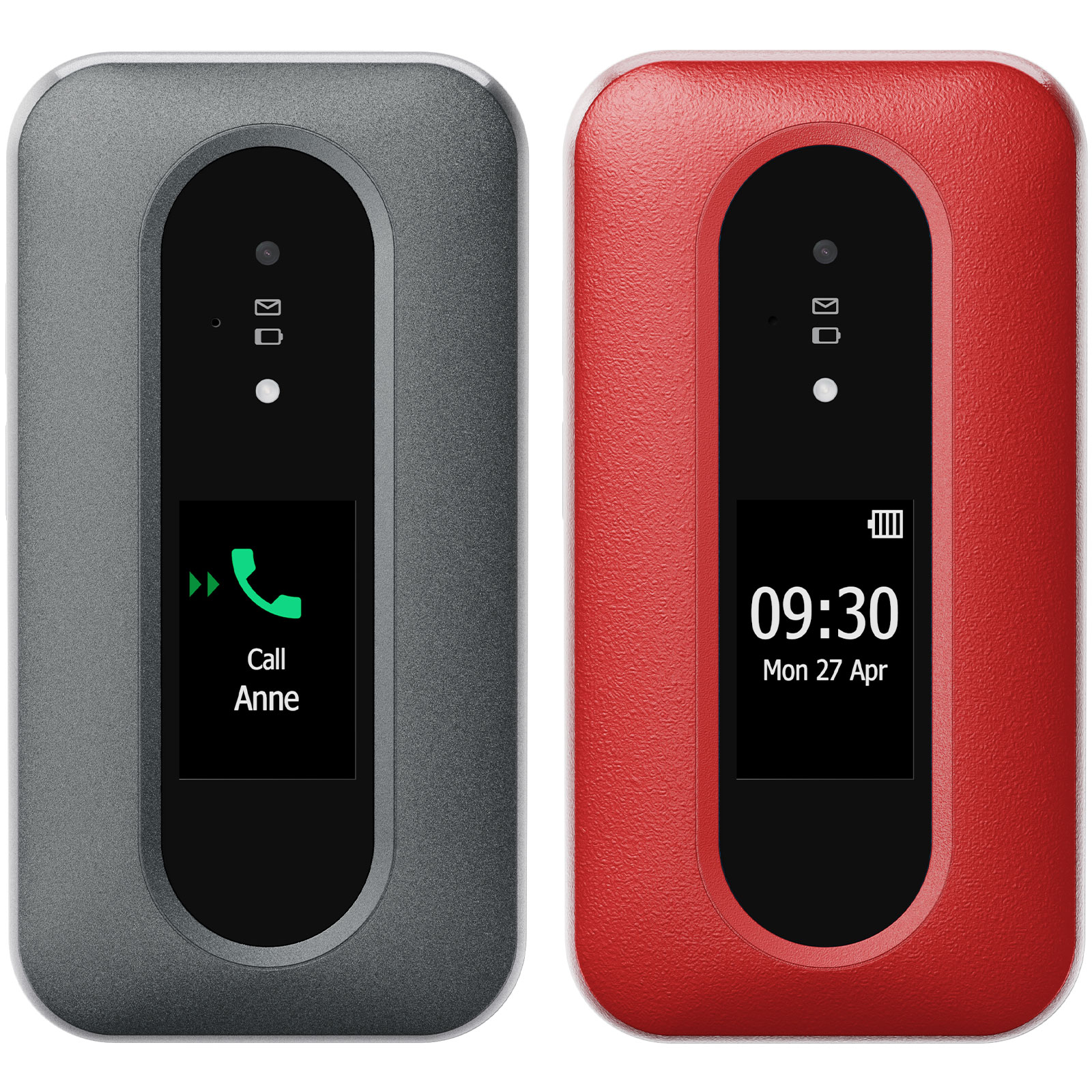 Doro Leva L30 graphit-weiß Handy (Seniorenhandy, Klapp)